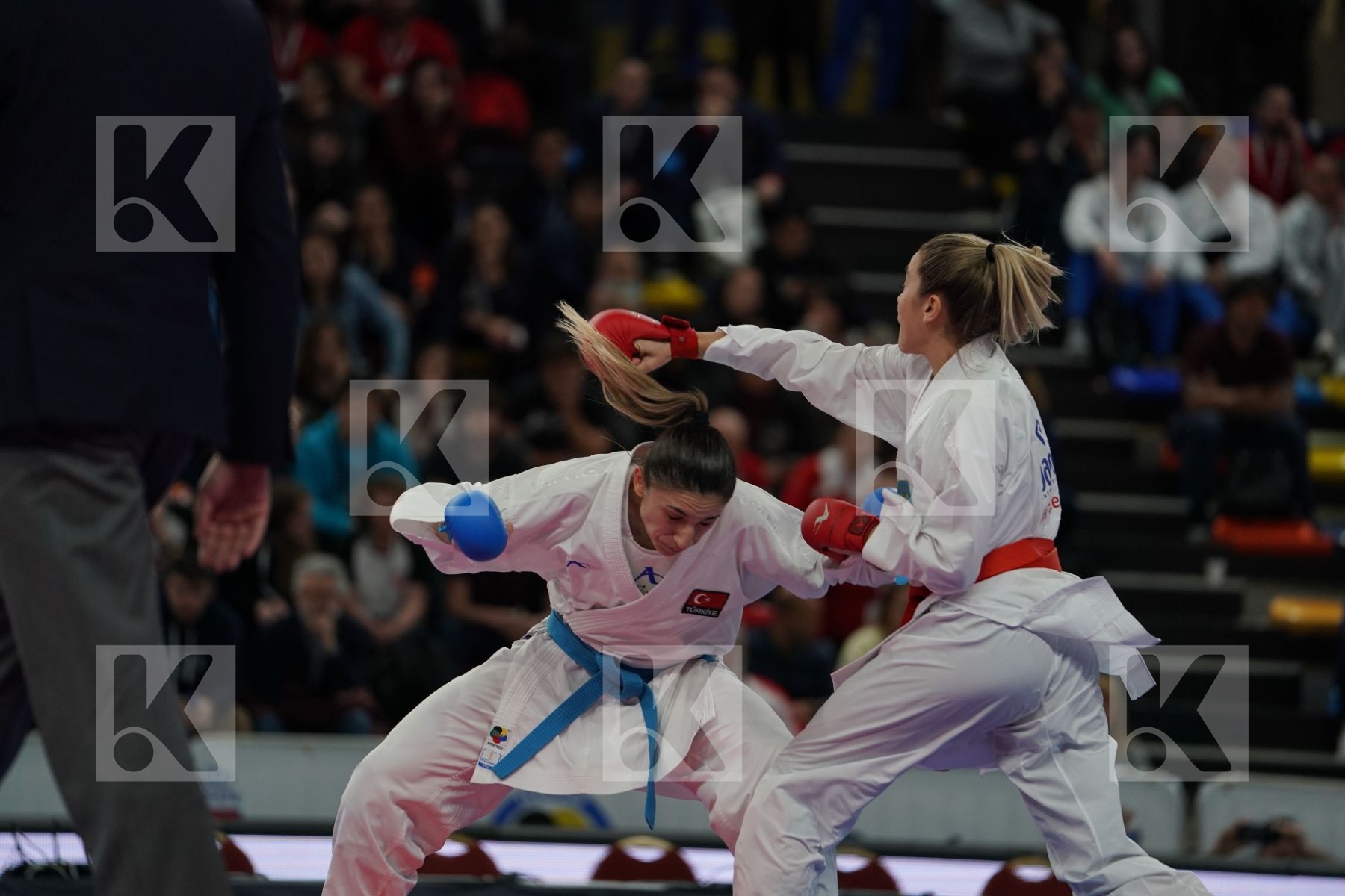 UKRAINE vs TURKEY in Senior Team Female Kumite - Final bout