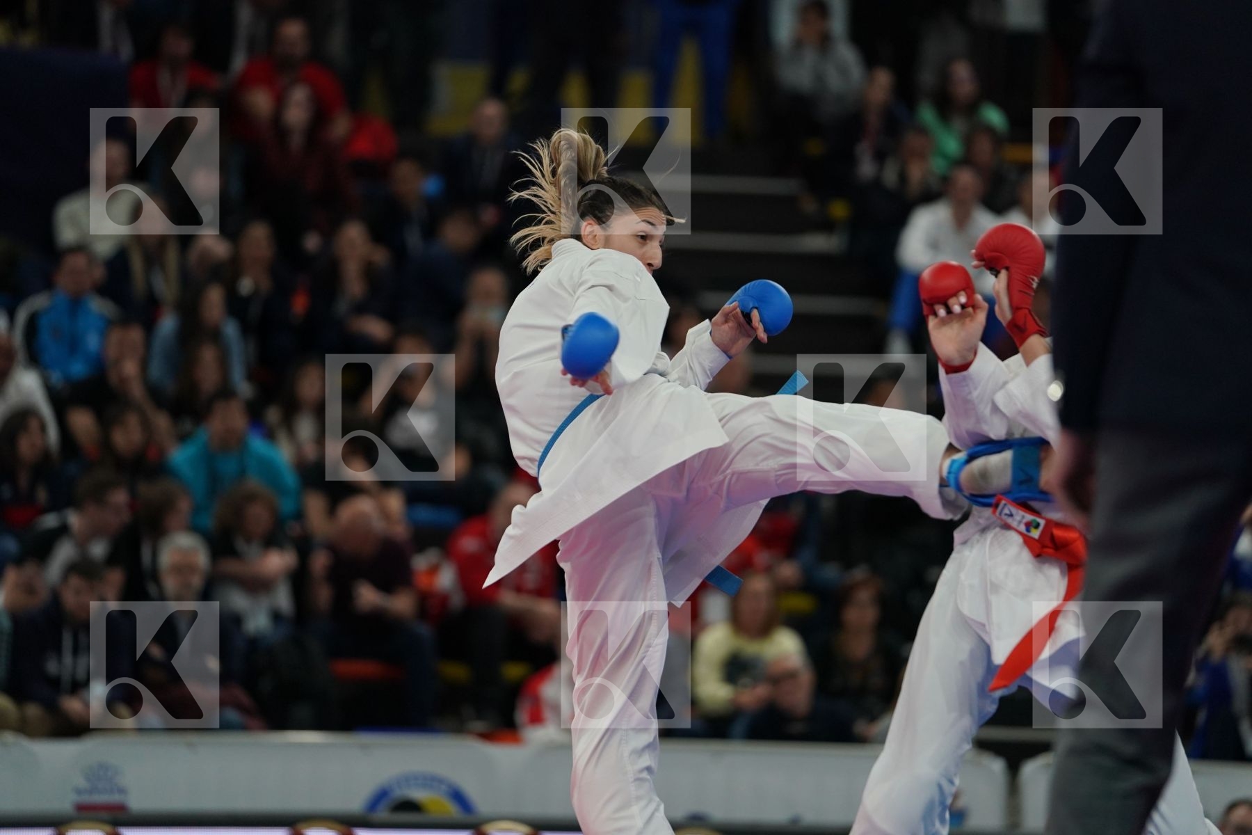UKRAINE vs TURKEY in Senior Team Female Kumite - Final bout