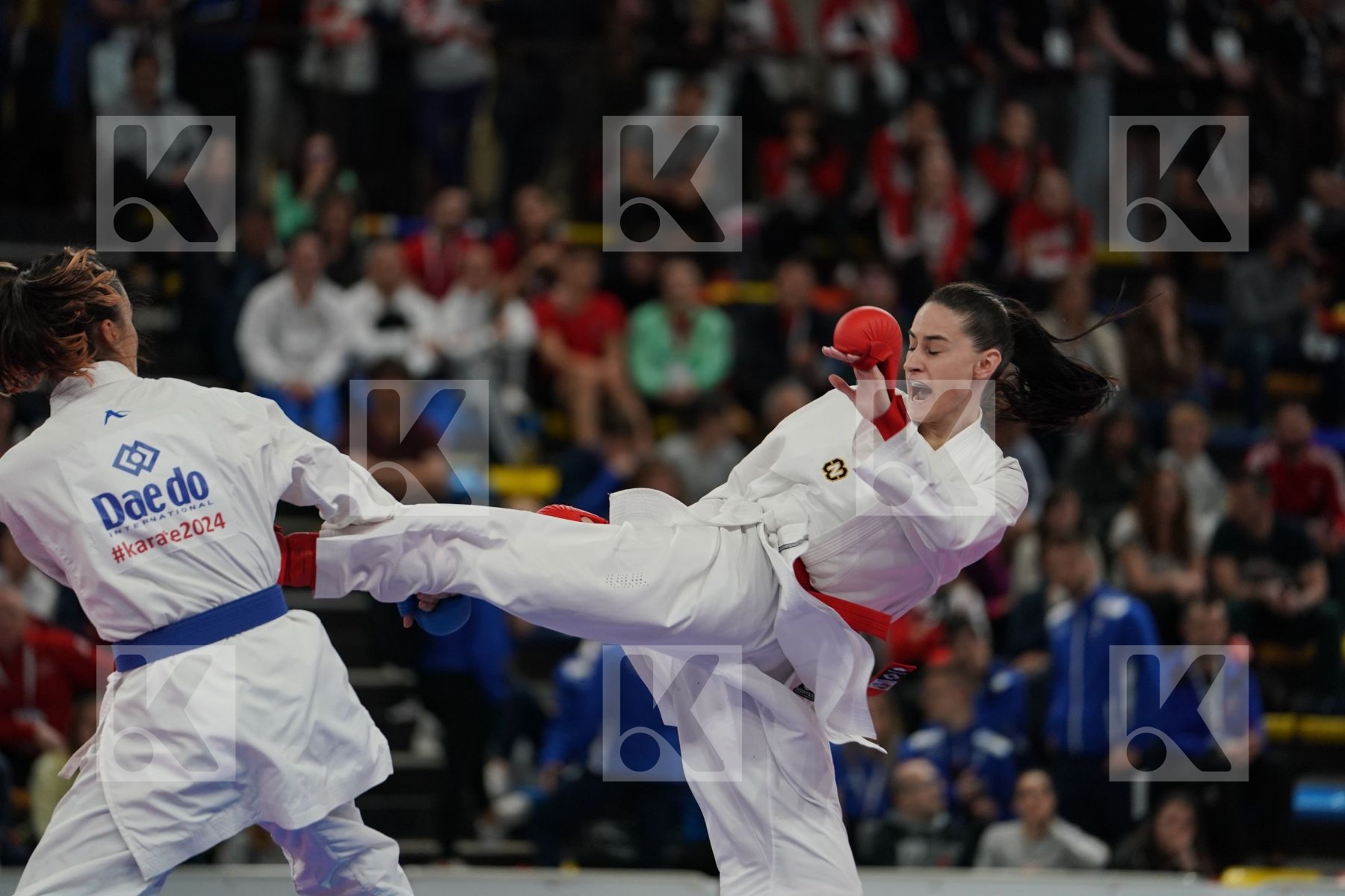 UKRAINE vs TURKEY in Senior Team Female Kumite - Final bout