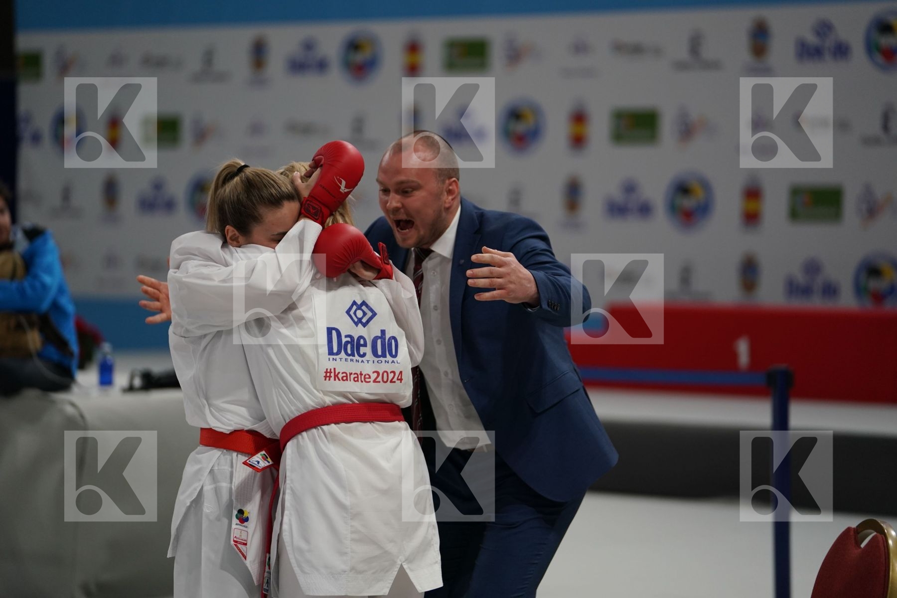 UKRAINE vs TURKEY in Senior Team Female Kumite - Final bout