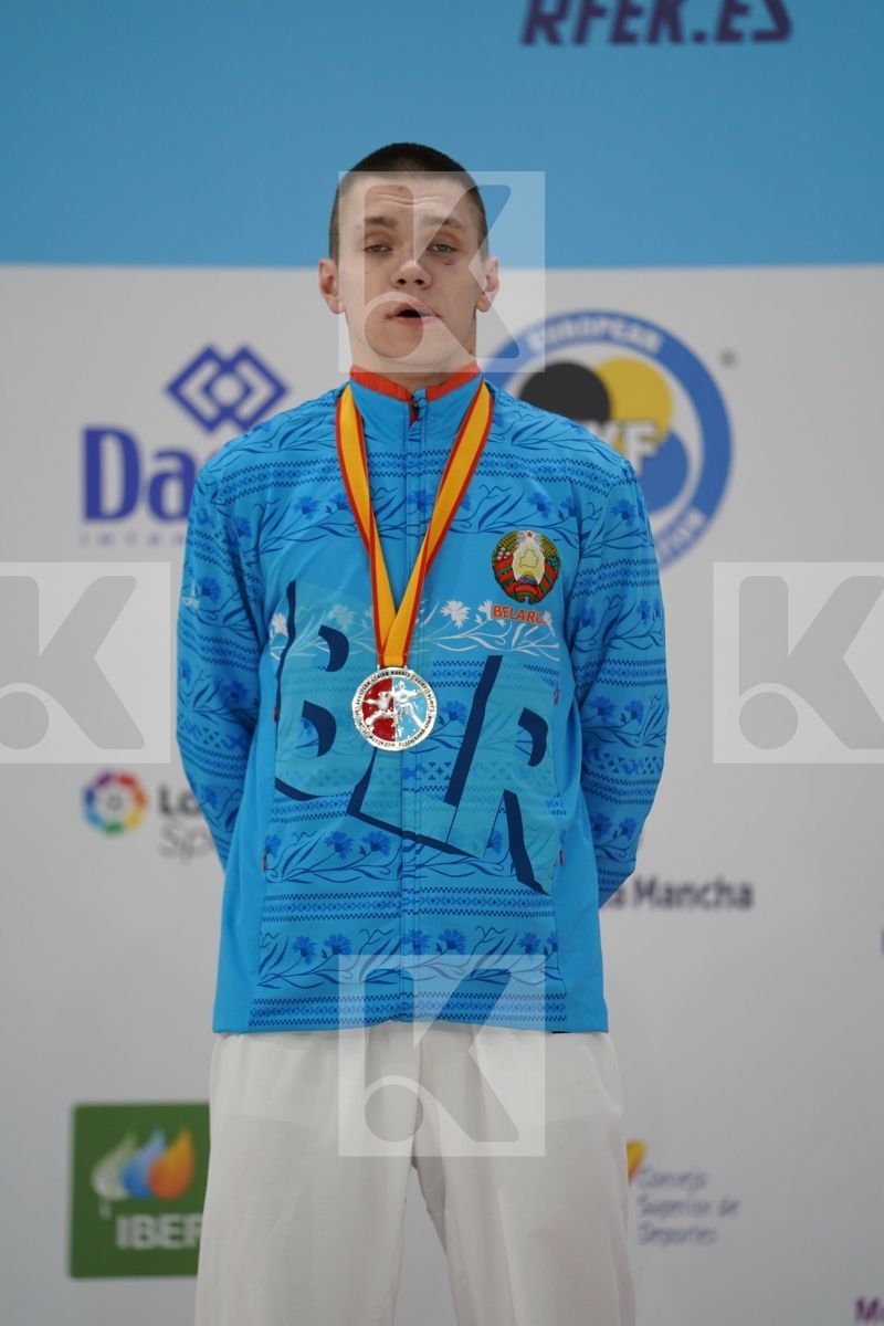 ISAKAU ANTON (BELARUS) in Senior Kumite -84 Kg - Podium ceremony