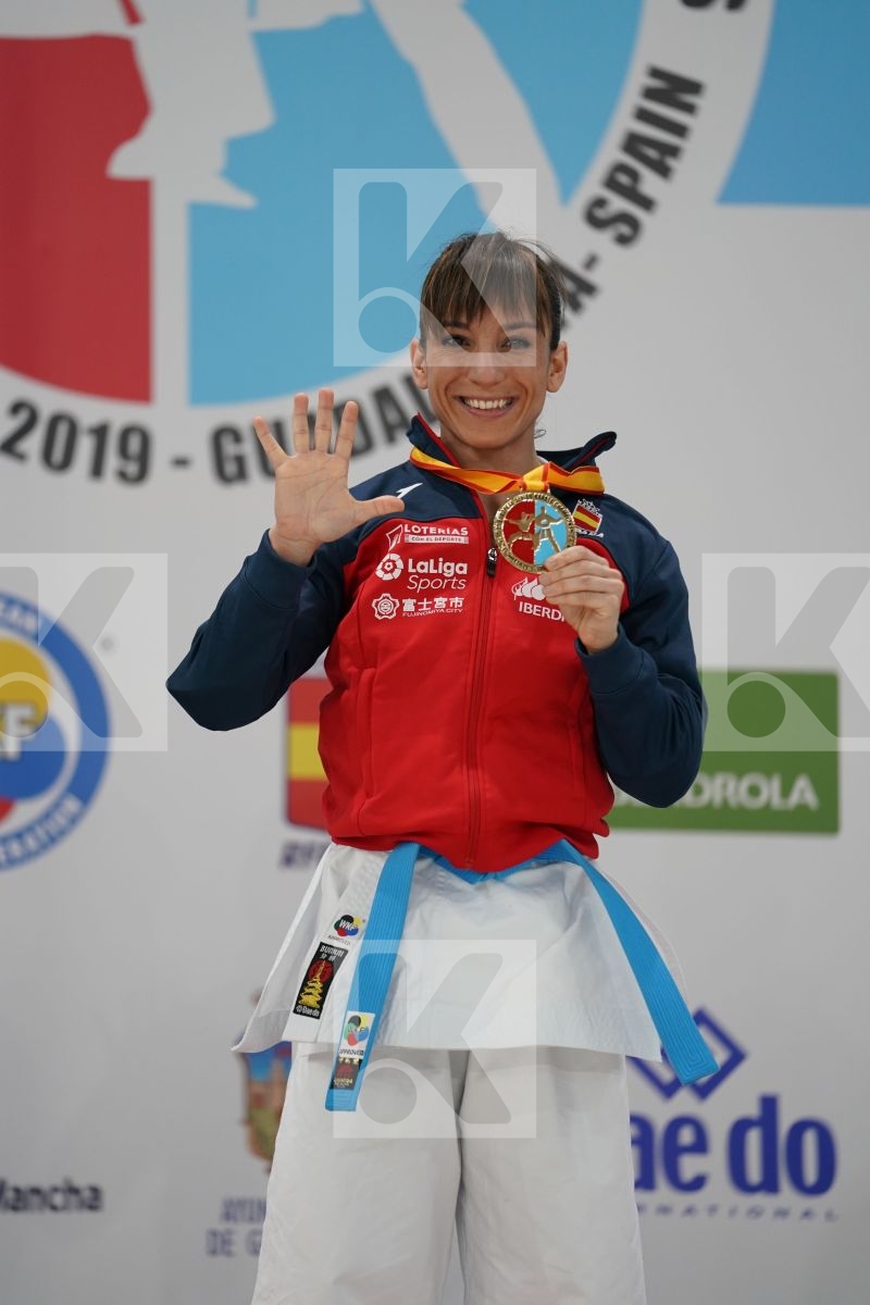 SANCHEZ JAIME SANDRA (SPAIN) in Senior Female Kata - Podium ceremony