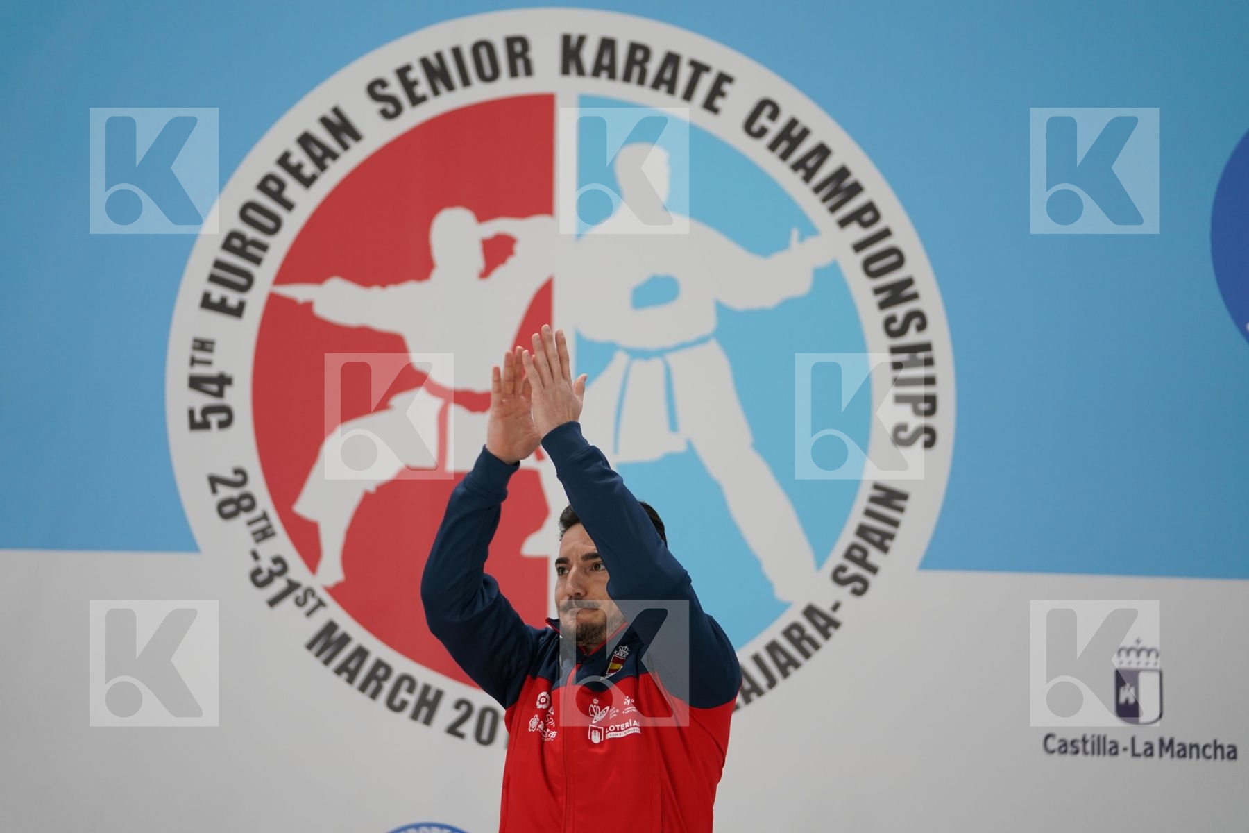 QUINTERO CAPDEVILA DAMIAN HUGO (SPAIN) in Senior Male Kata - Podium ceremony