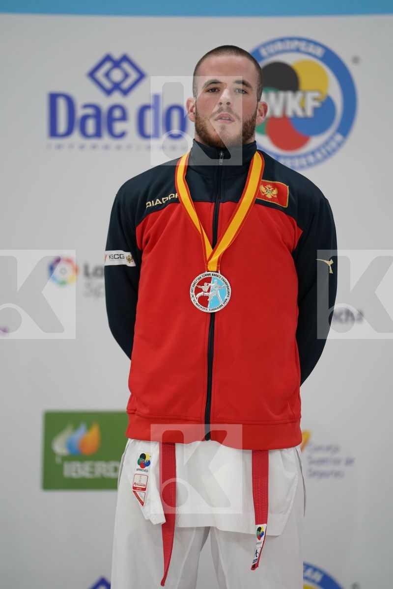 HODZIC MARIO (MONTENEGRO) in Senior Kumite -67 Kg - Podium ceremony