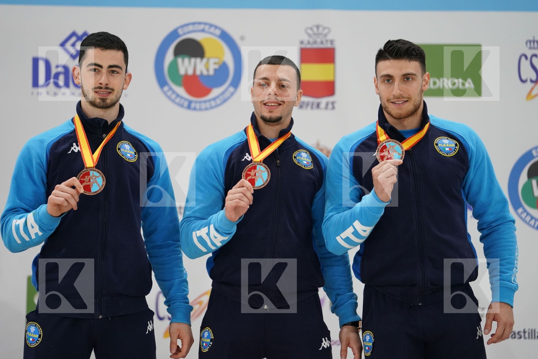 ITALY in Senior Team Male Kata - Podium ceremony