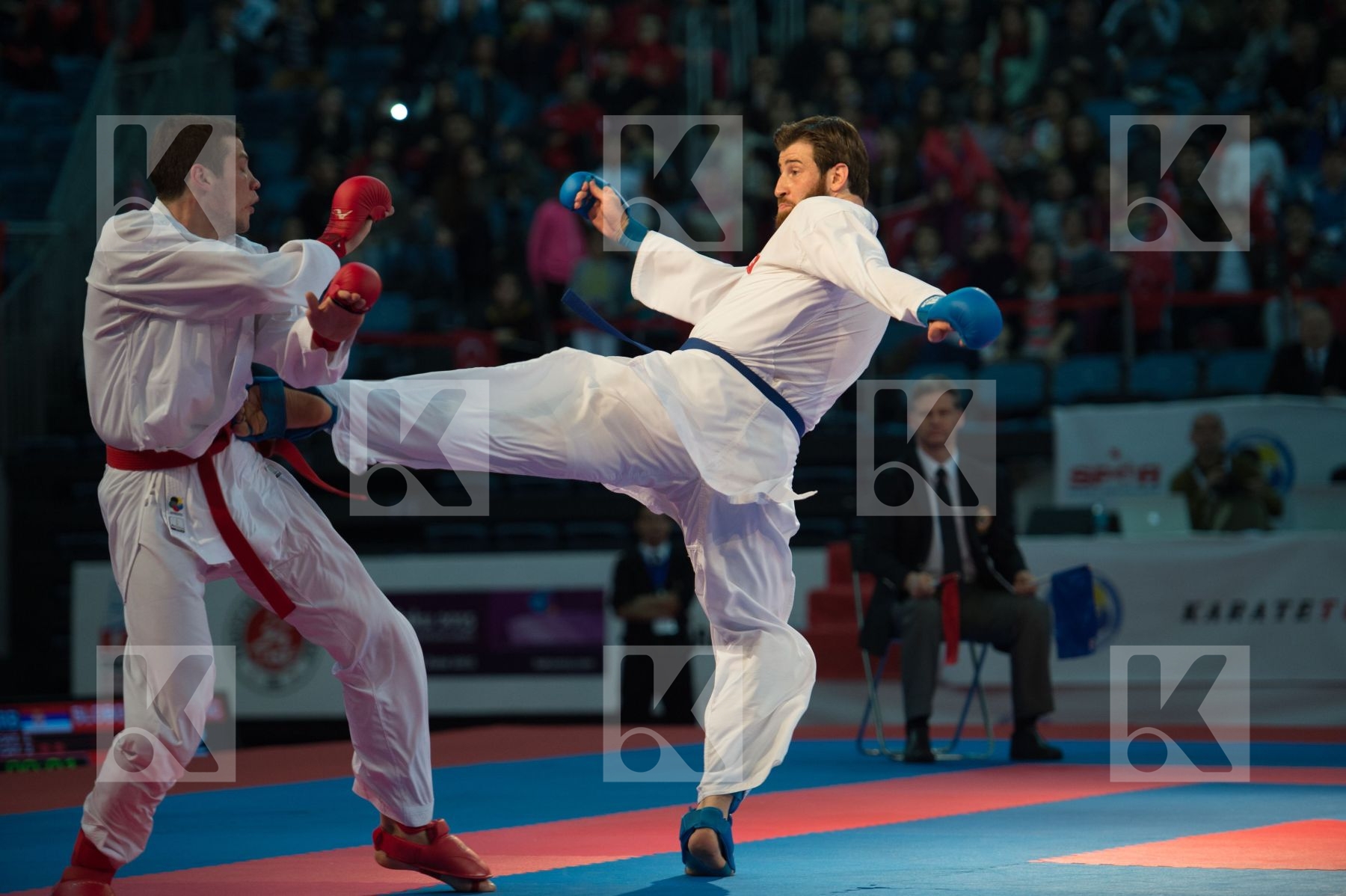 +84 kg Bitevic Slobodan Erkan Enes finals kumite Serbia Turkey