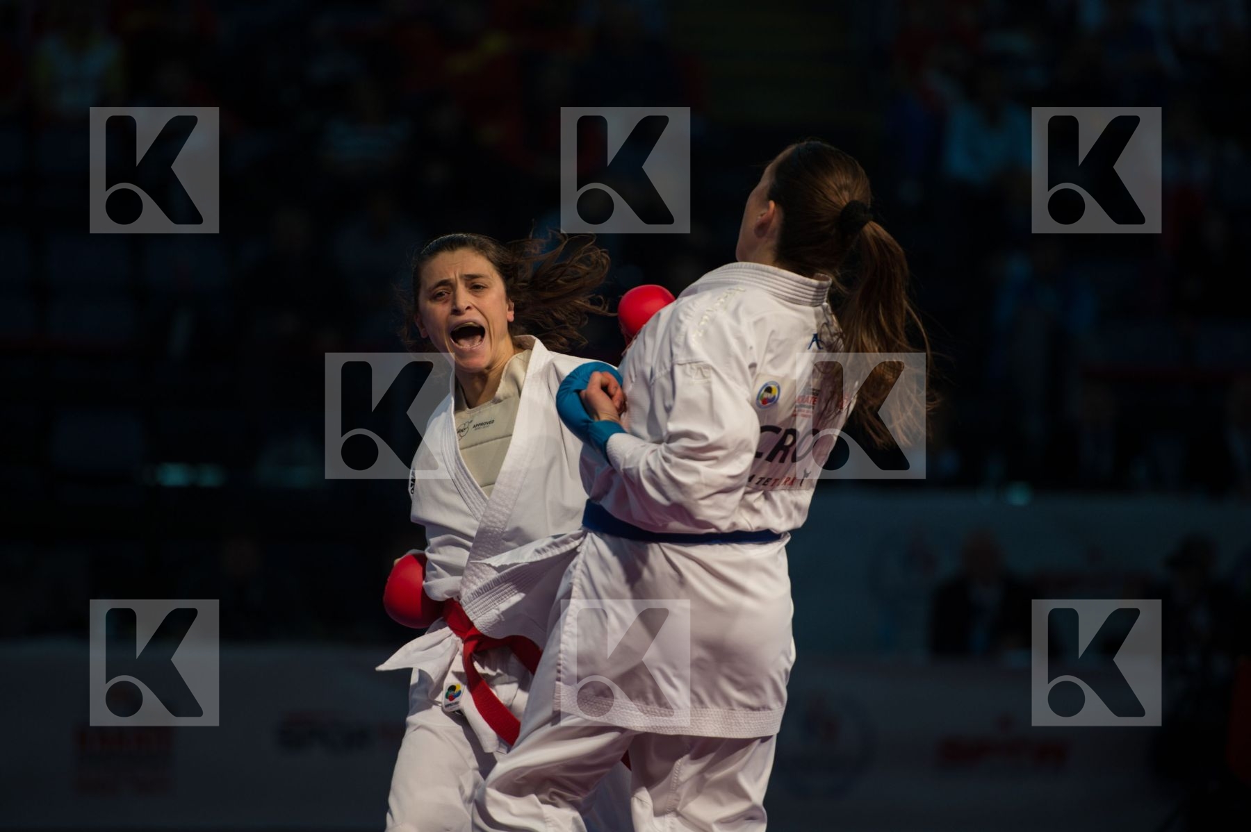 Croatia female finals kumite Russian Federation Sheroziya Inga t
