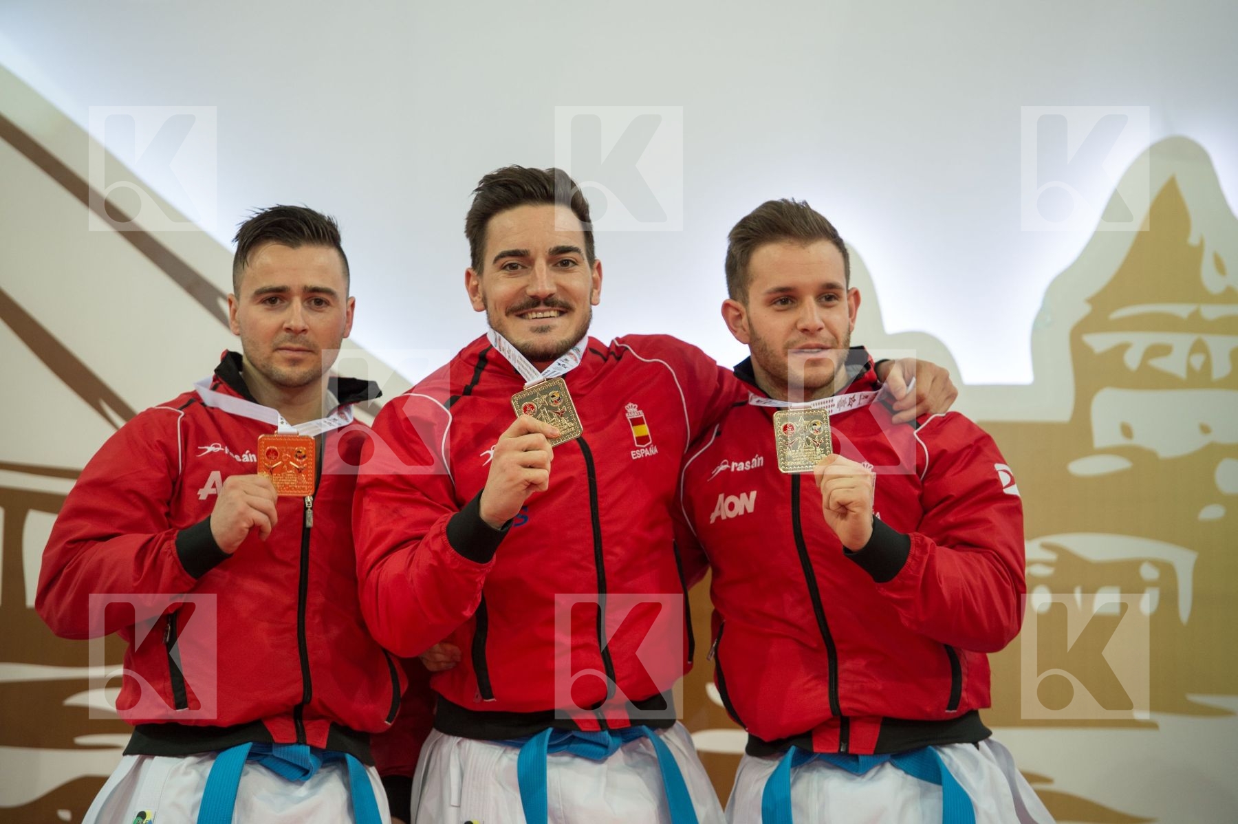 kata male podiums Spain team
