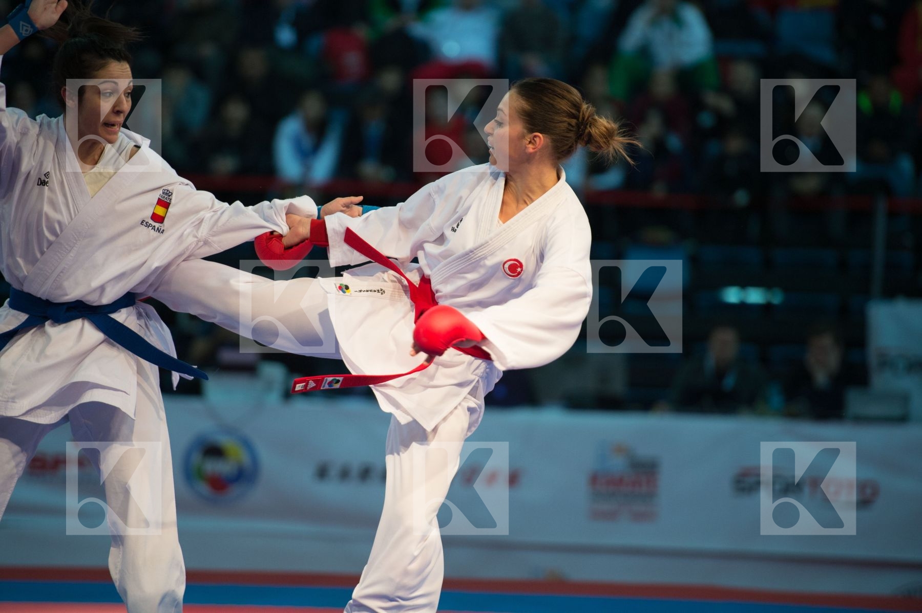 -68 kg bronze match Burucu Hafsa Seyda female kumite Spain Turke