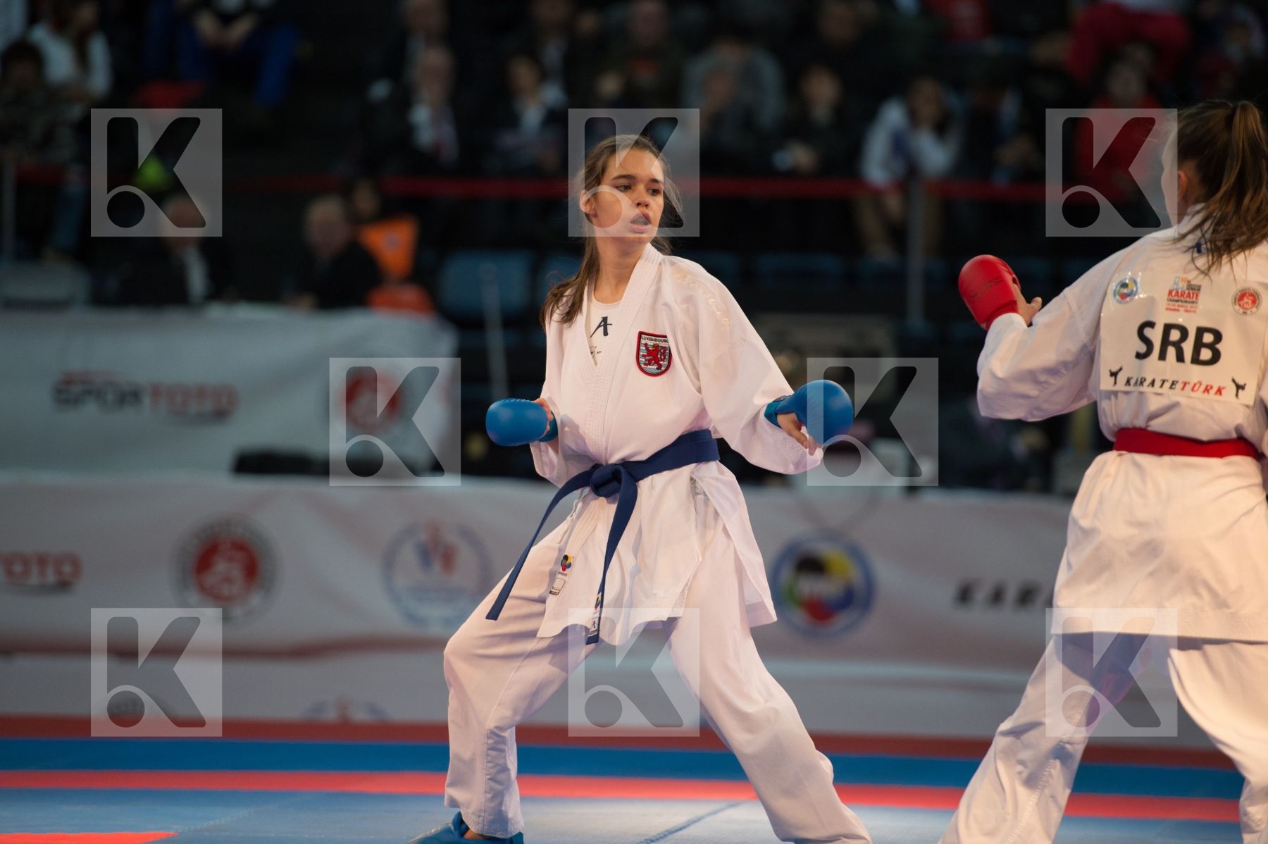 -55 kg Arandjelovic Branka bronze match female finals kumite Lux