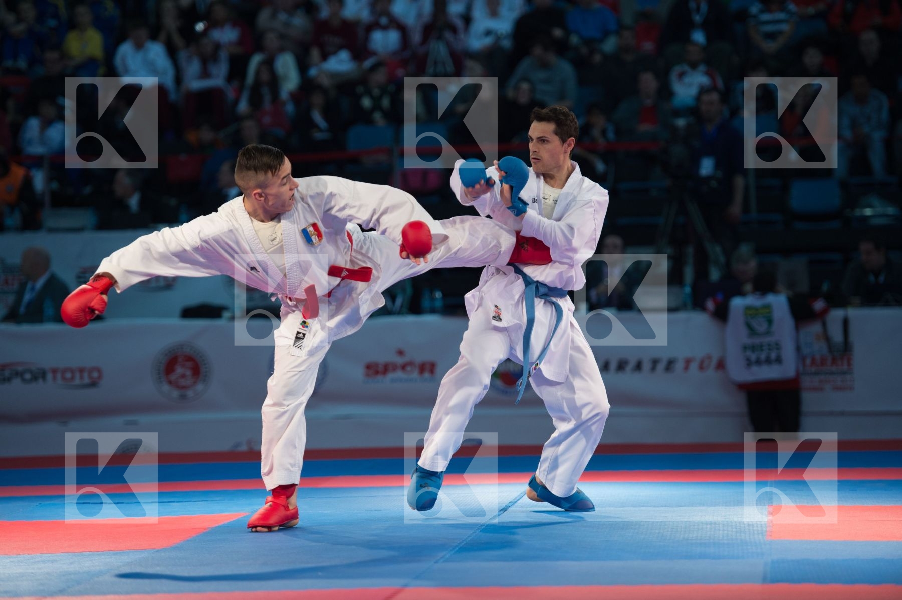 -67 kg bronze match Dacosta Steven France kumite Rasero Ruiz Man