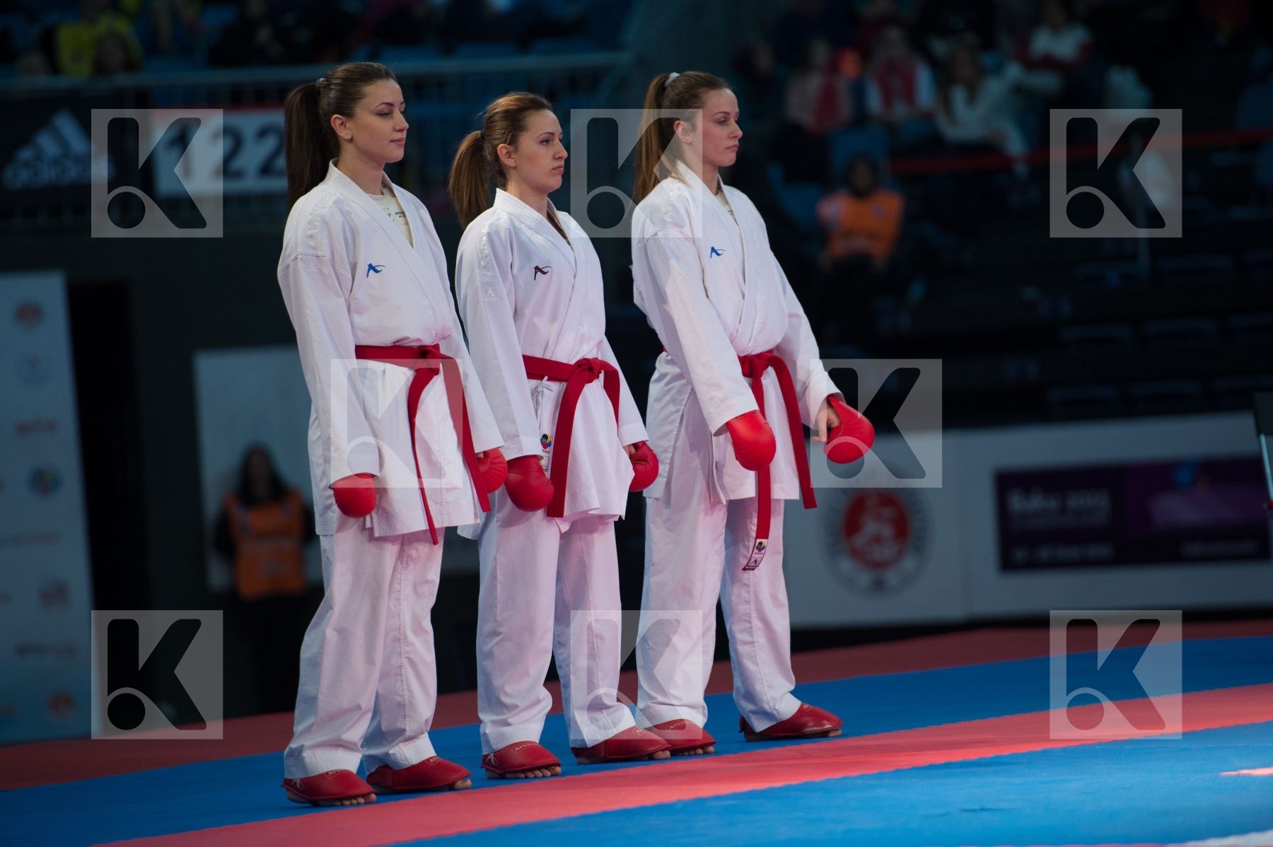 bronze match Fyr Of Macedonia kumite team Turkey