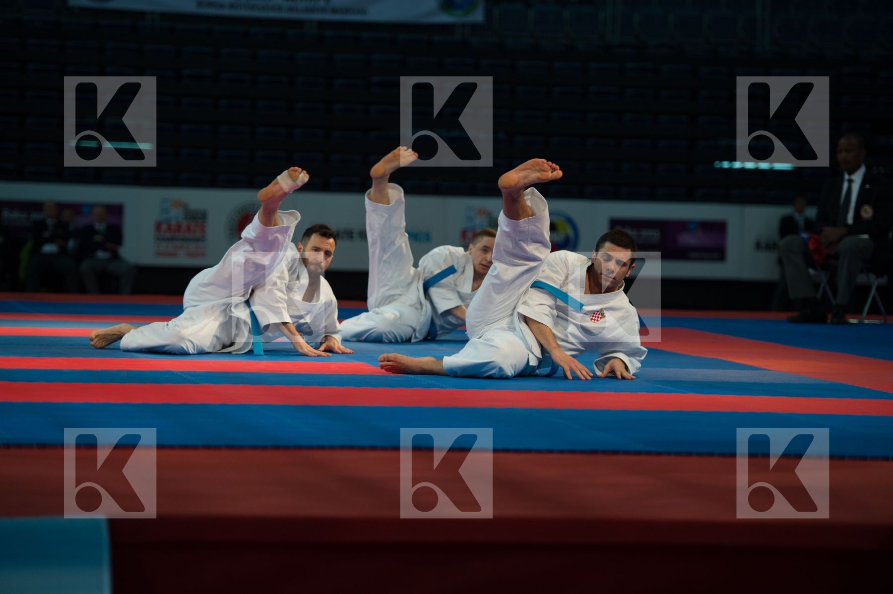bronze match Croatia finals kata male team