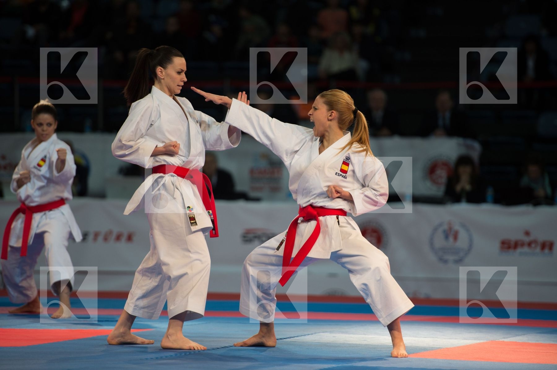 bronze match female finals kata Spain team