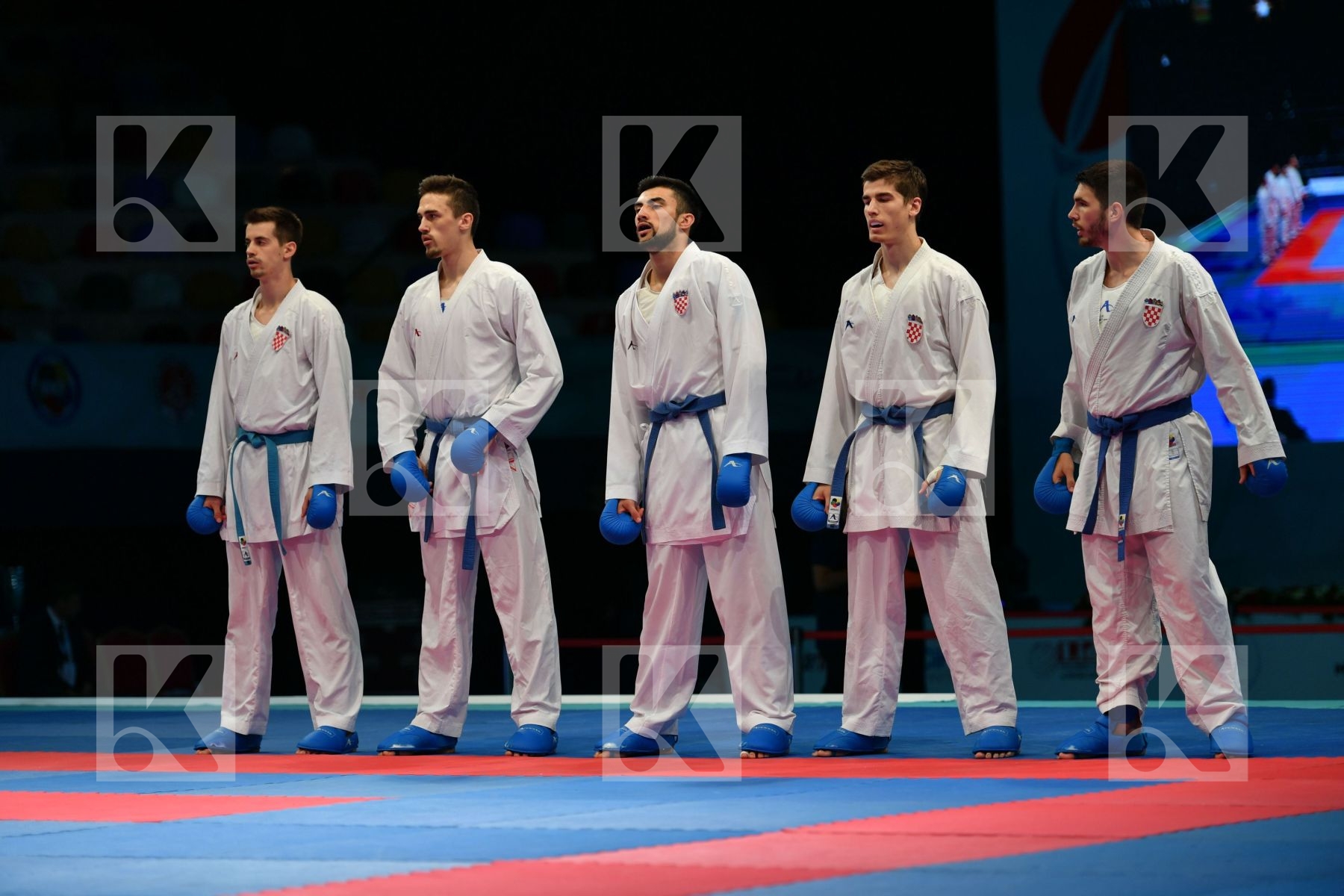Croatia Croatia Croatia Italy Italy Italy Male team kumite