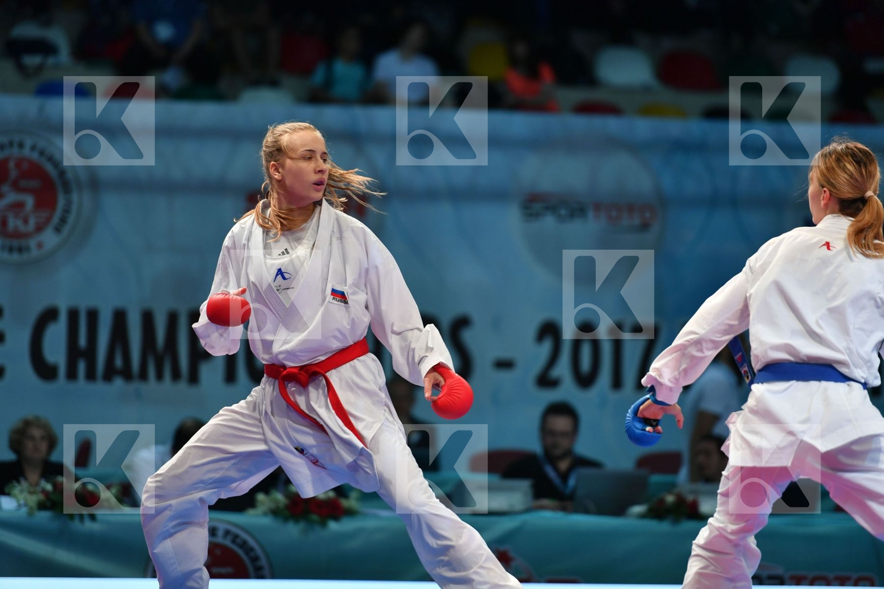 Female kumite 68+ kg Russian federation Slovakia Tatarova Domini