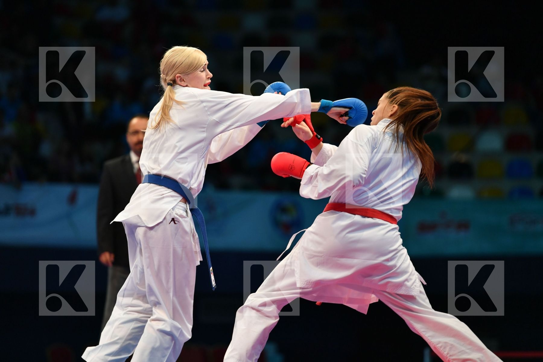 Female kumite -61 kg Haag Alexandra Serogina Anita Sweden Ukrain