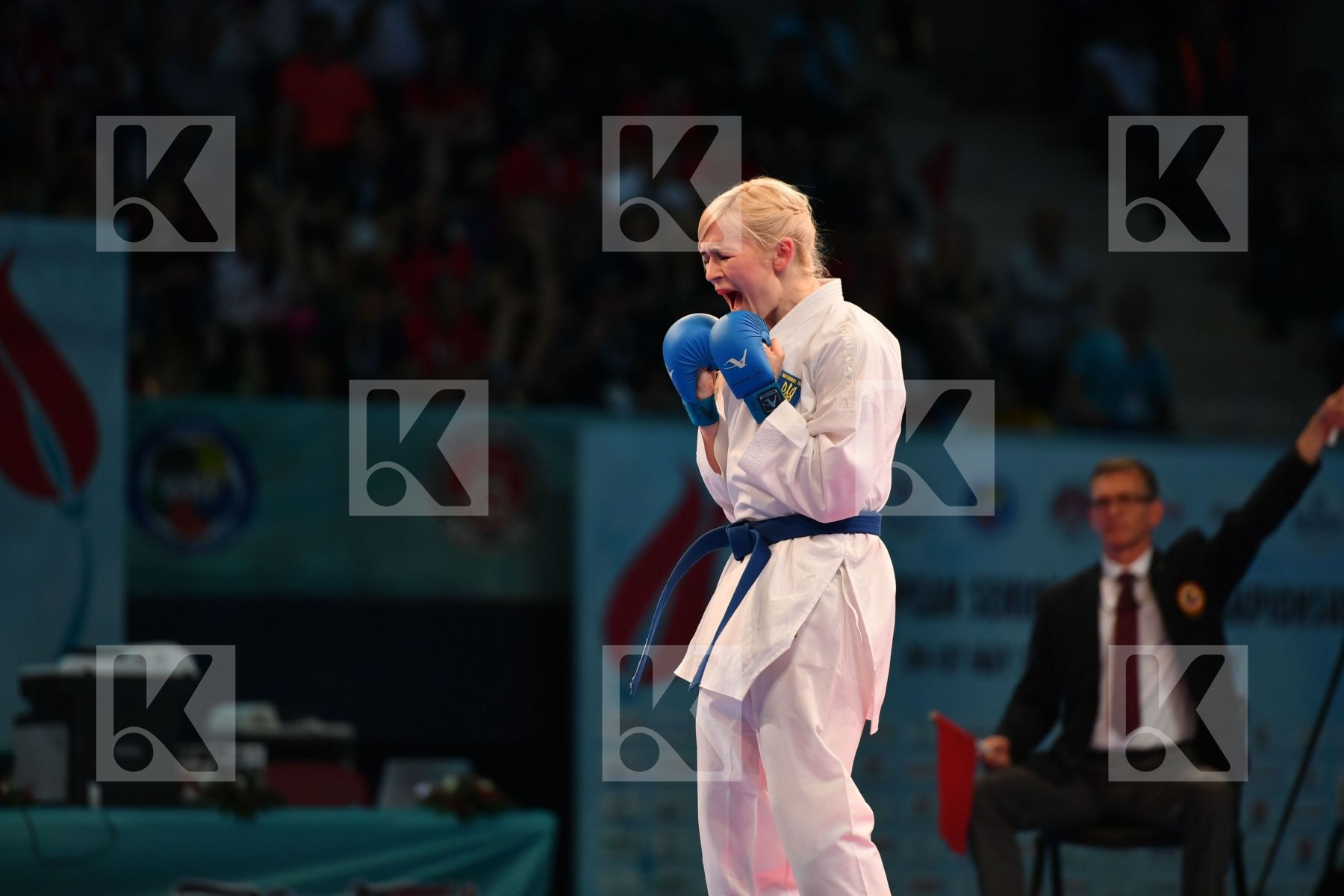 Female kumite -61 kg Haag Alexandra Serogina Anita Sweden Ukrain
