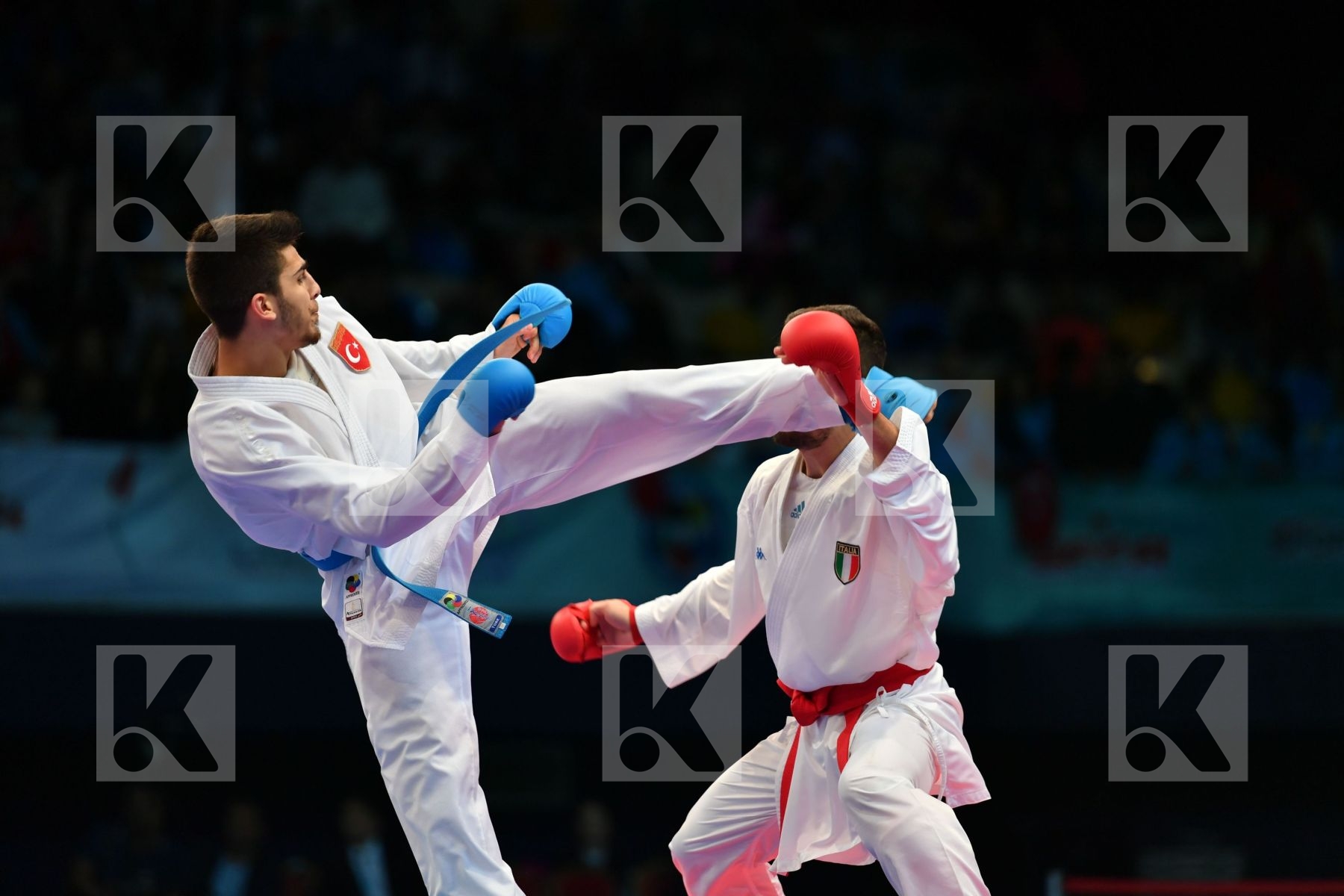 Crescenzo Angelo Italy Male kumite -60 kg Samdan Eray Turkey