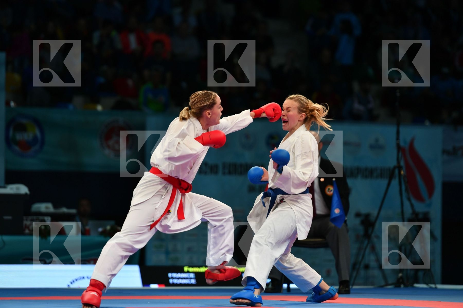 Female team kumite France France France Slovenia Slovenija Slove