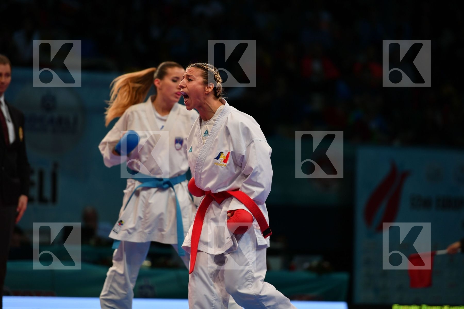 Female team kumite France France France Slovenia Slovenija Slove