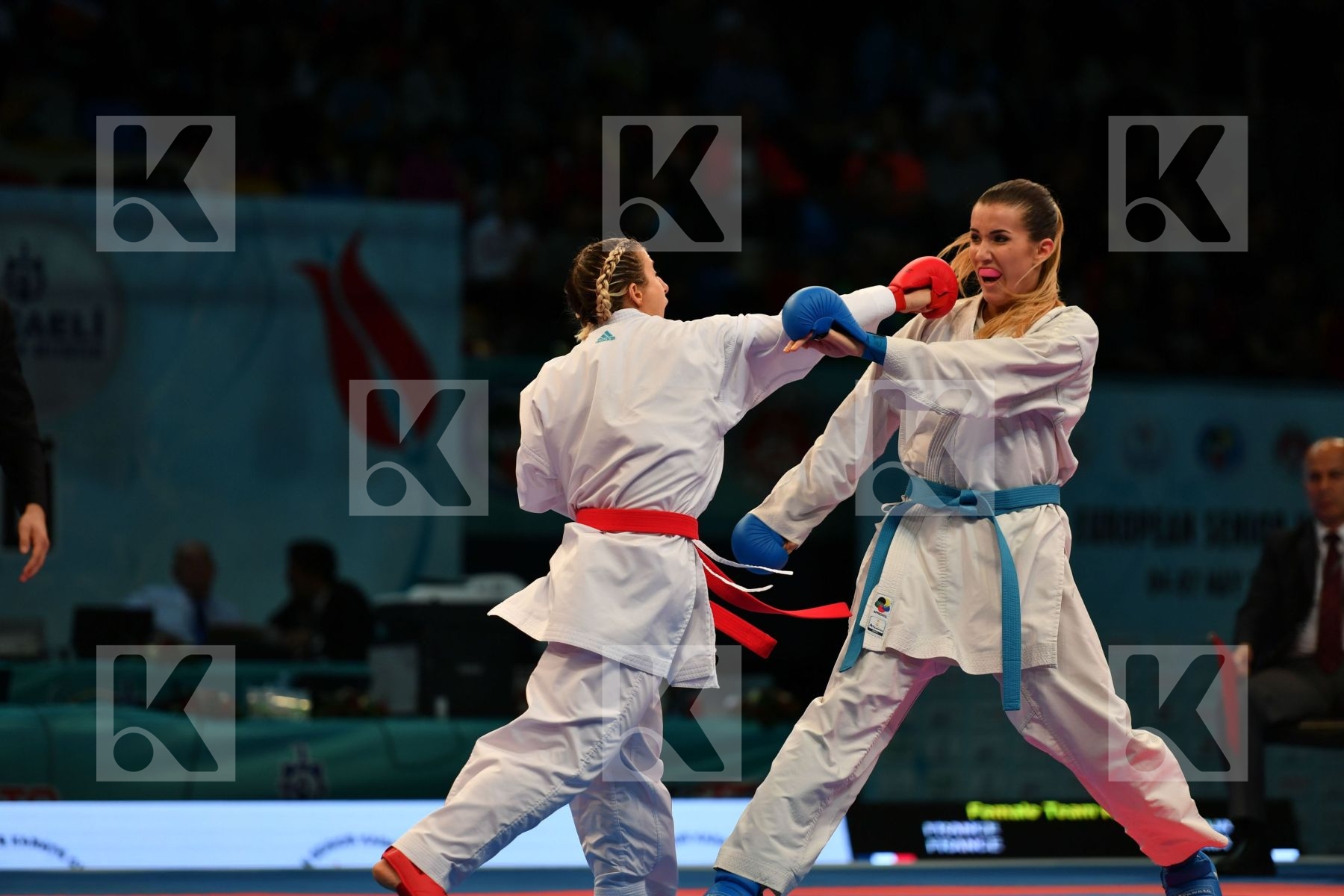 Female team kumite France France France Slovenia Slovenija Slove