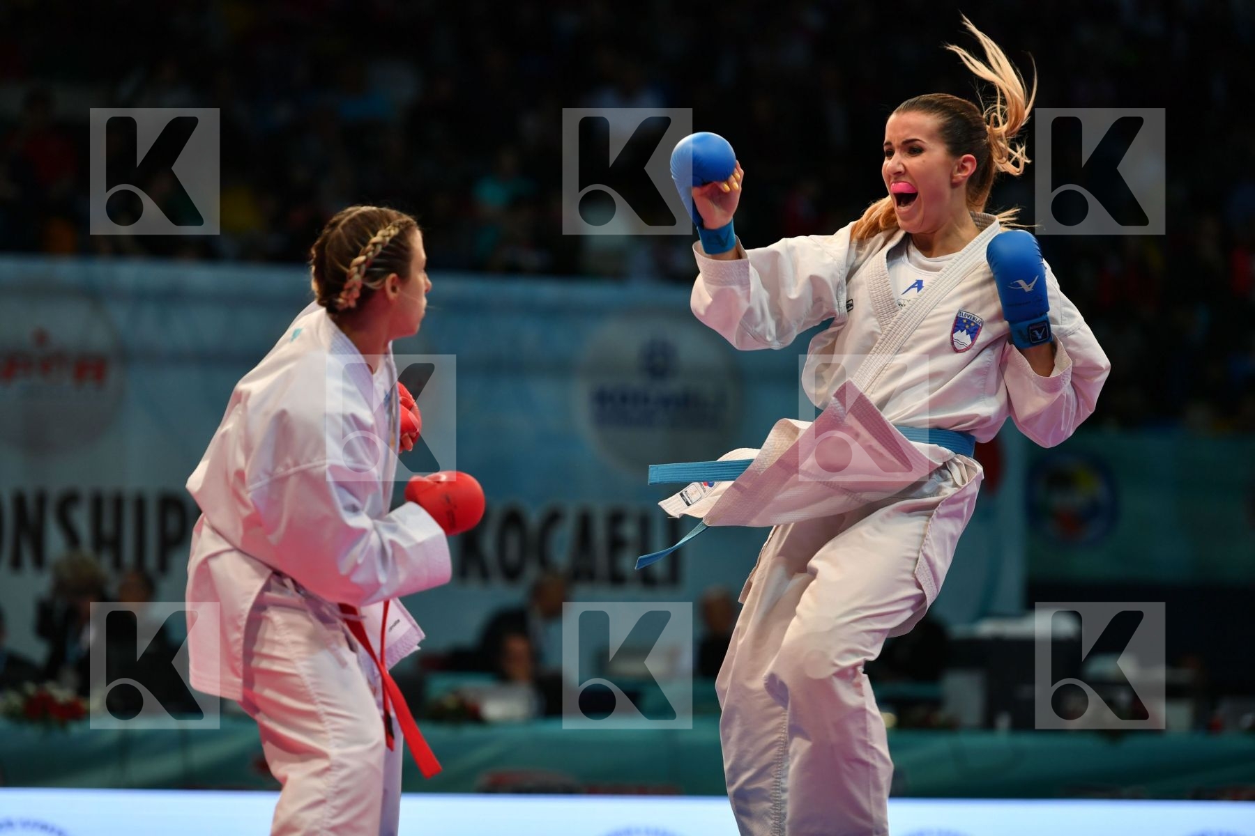 Female team kumite France France France Slovenia Slovenija Slove