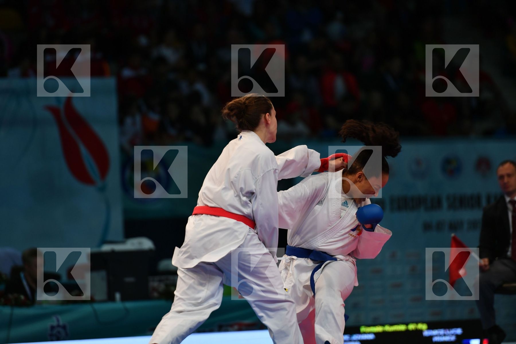 Female kumite -61 kg France Ignace Lucie Prekovic Jovana Serbia