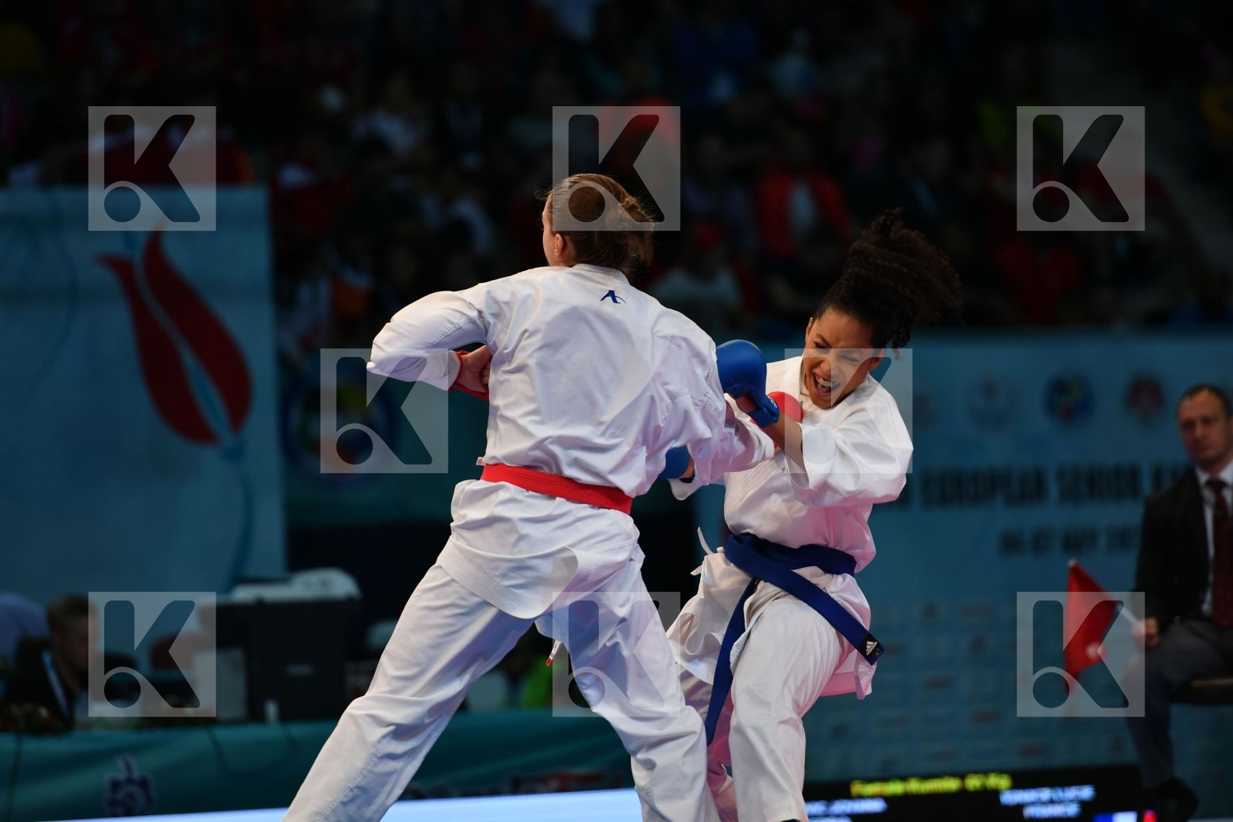 Female kumite -61 kg France Ignace Lucie Prekovic Jovana Serbia