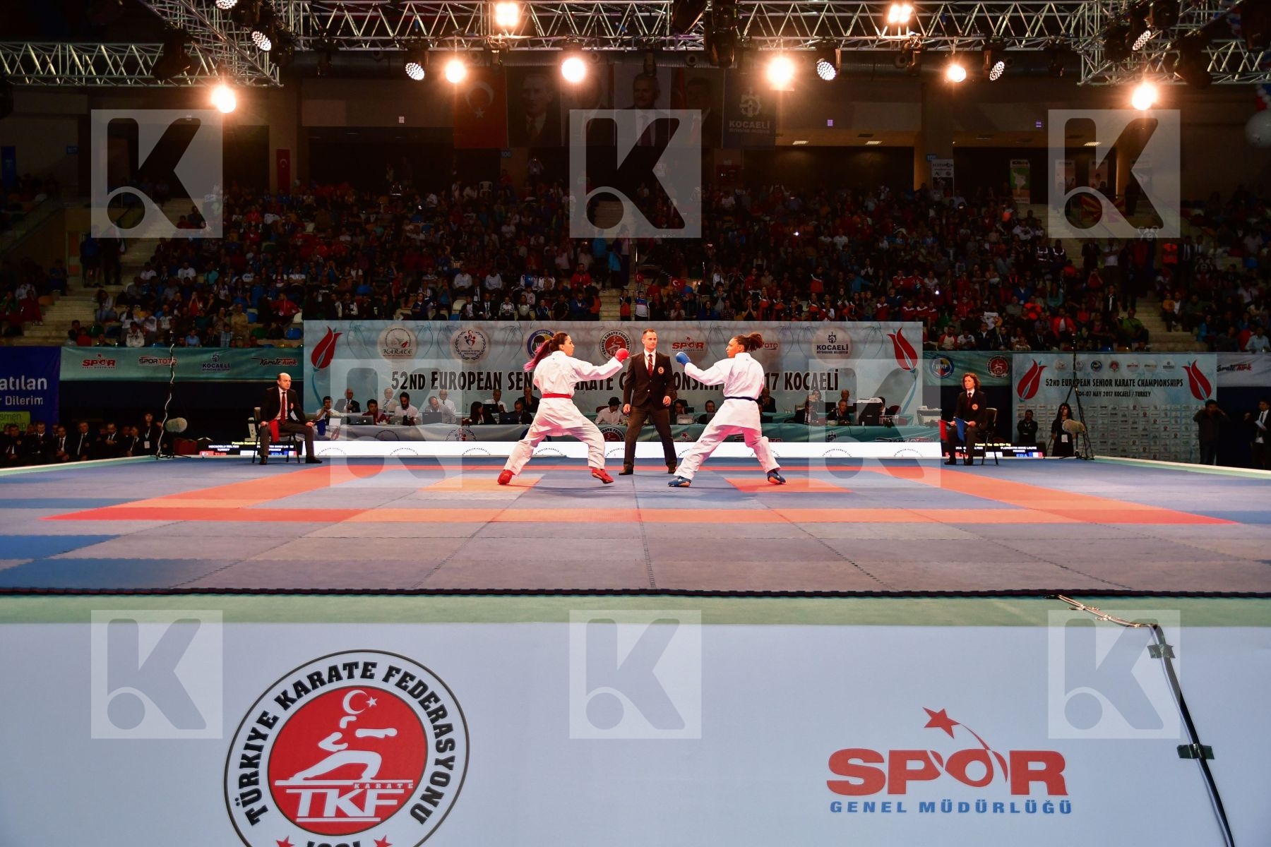 Female kumite 68+ kg Florentin Anne laure France Hocaoglu Meltem