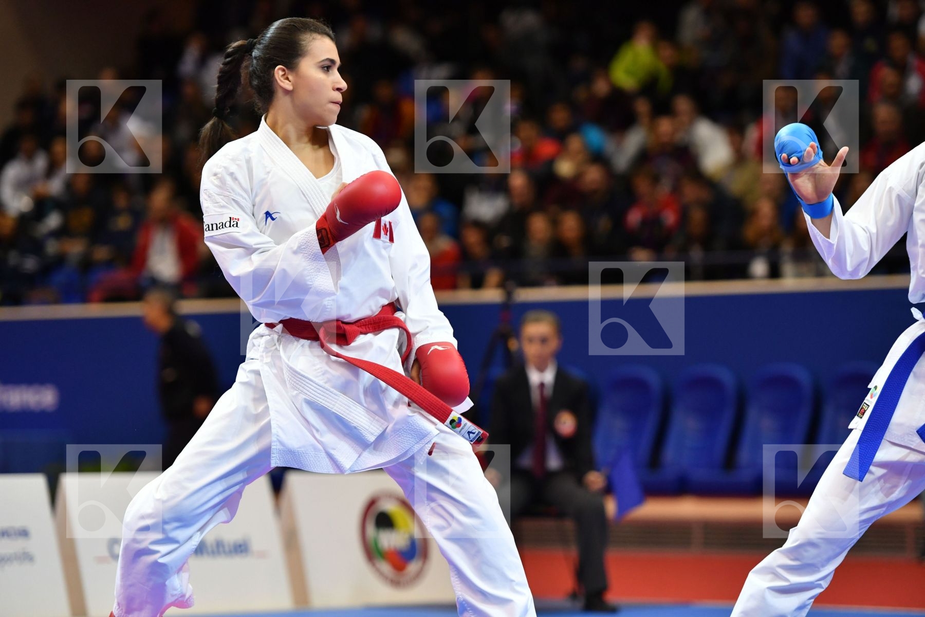 Canada China Female kumite -61 kg Jumaa Haya Yin Xiaoyan