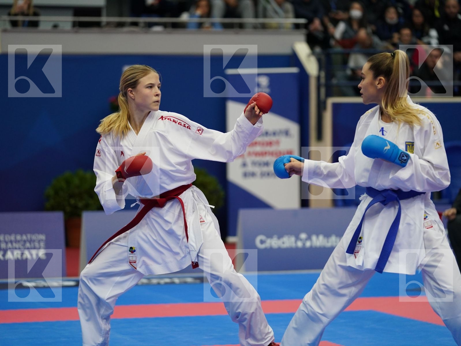 CHERNYSHEVA ANNA (RUSSIA) vs TERLIUGA ANZHELIKA (UKRAINE) in Senior Kumite -55 Kg - Gold bout