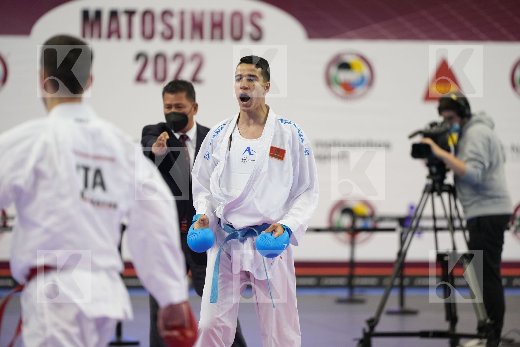 Kumite bronze bout featuring Danilo Greco & Oussama Edari