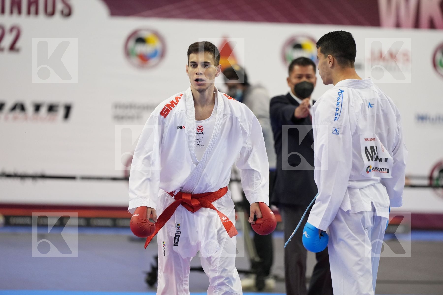 Kumite bronze bout featuring Danilo Greco & Oussama Edari