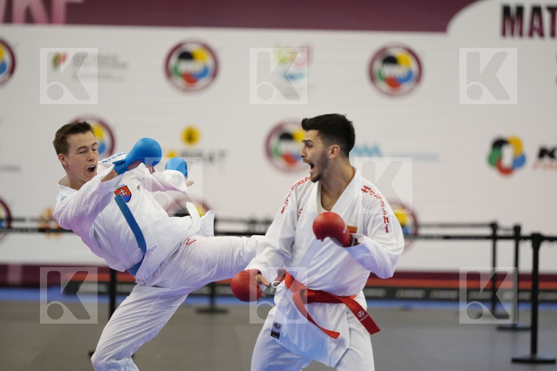 Kumite bronze bout featuring SAMDAN ERAY & Imrich Dominik