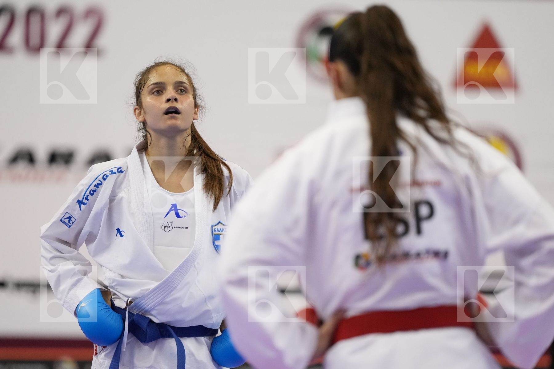 Kumite bronze bout featuring FERNANDEZ OSORIO CARLOTA & Stoli Maria