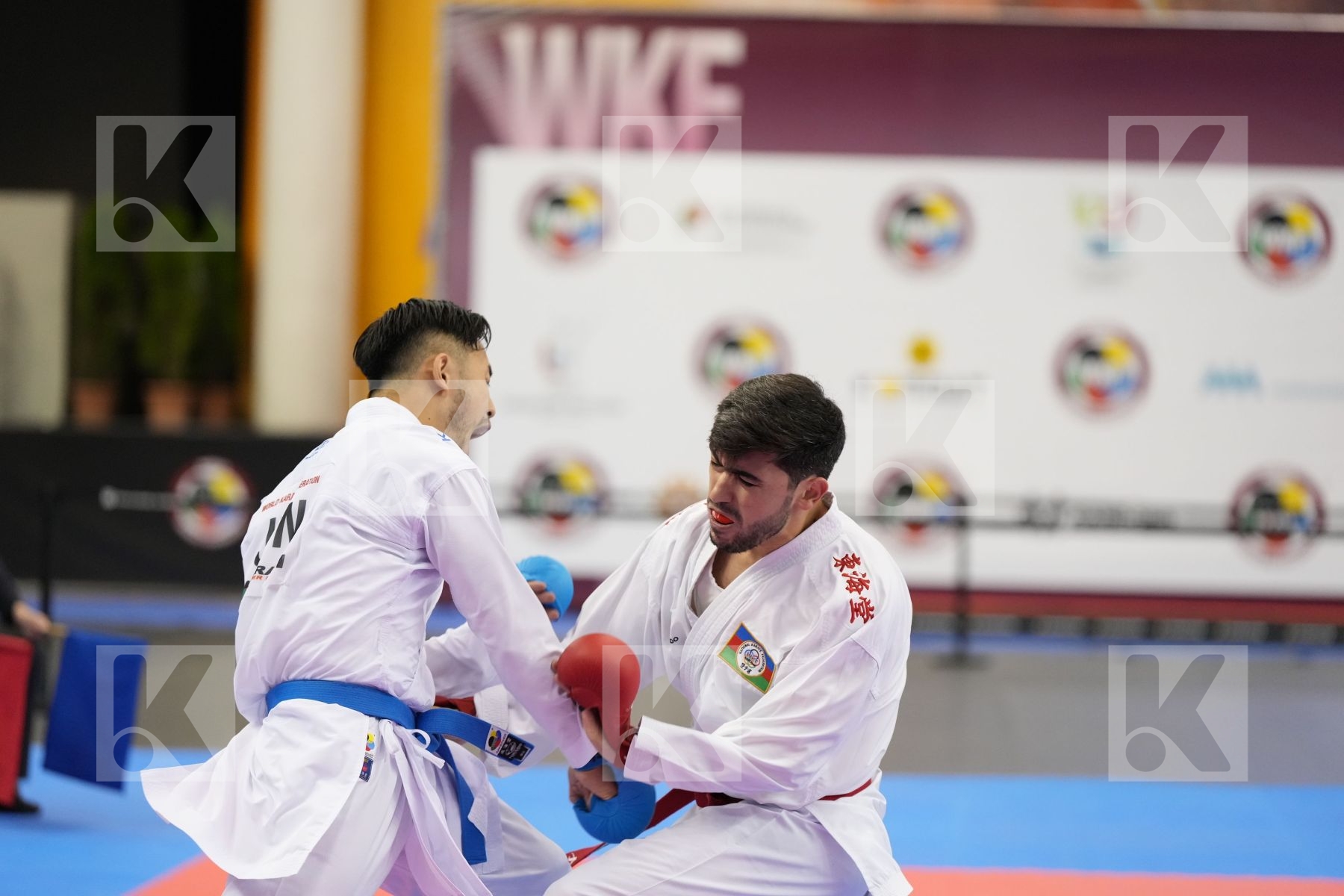 Kumite bronze bout featuring AGHALARZADE TURAL & Nakano Soichiro