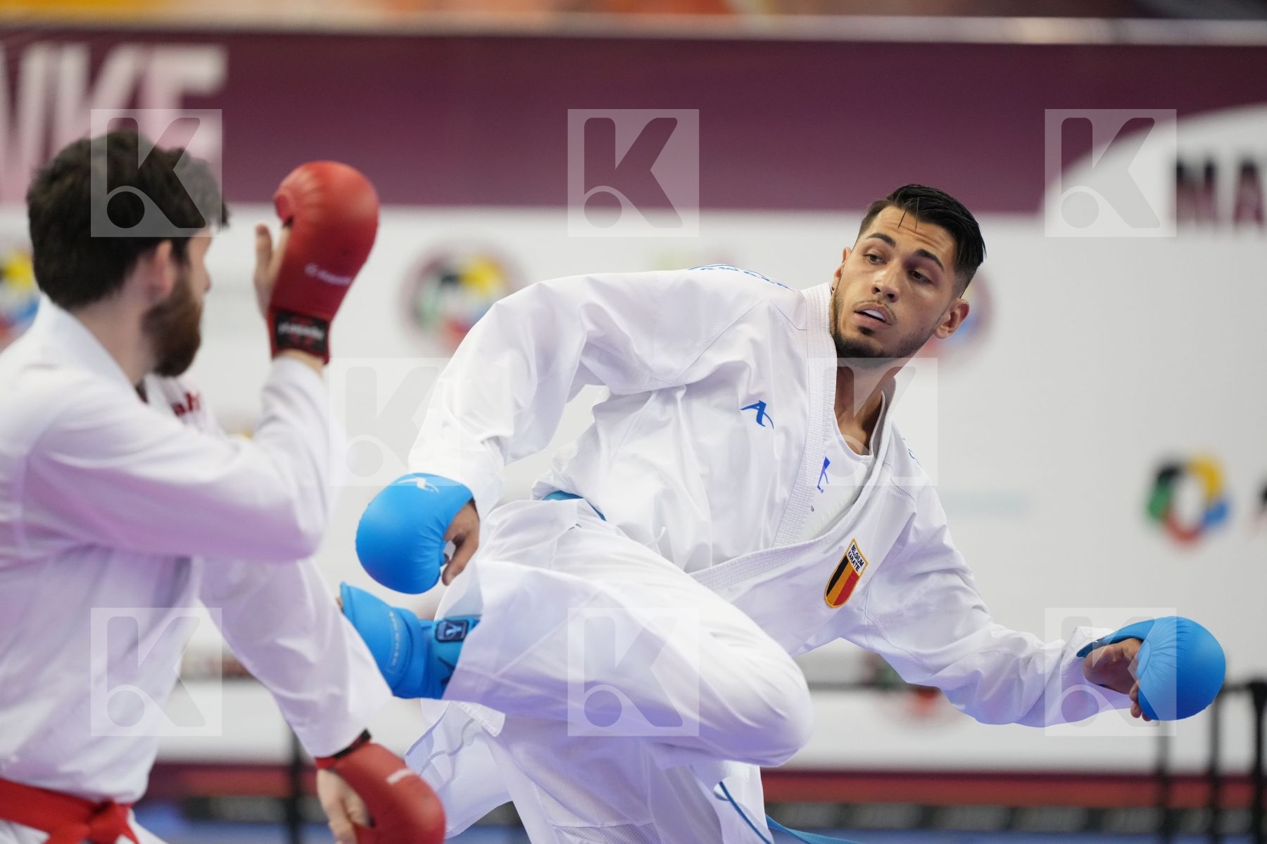 Kumite bronze bout featuring RETTENBACHER ROBIN & Costa Luca