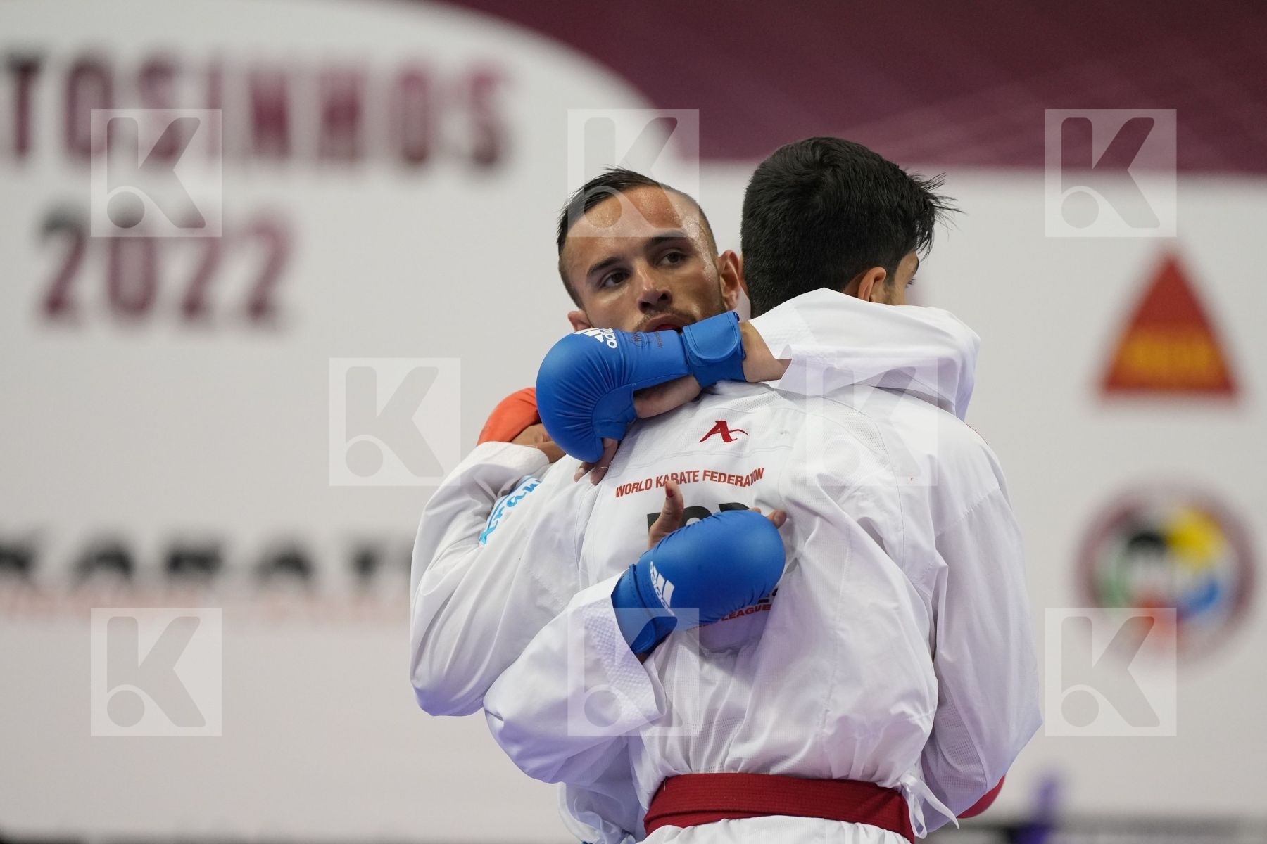 Kumite final bout featuring ALMASATFA ABDEL RAHMAN & DA COSTA STEVEN