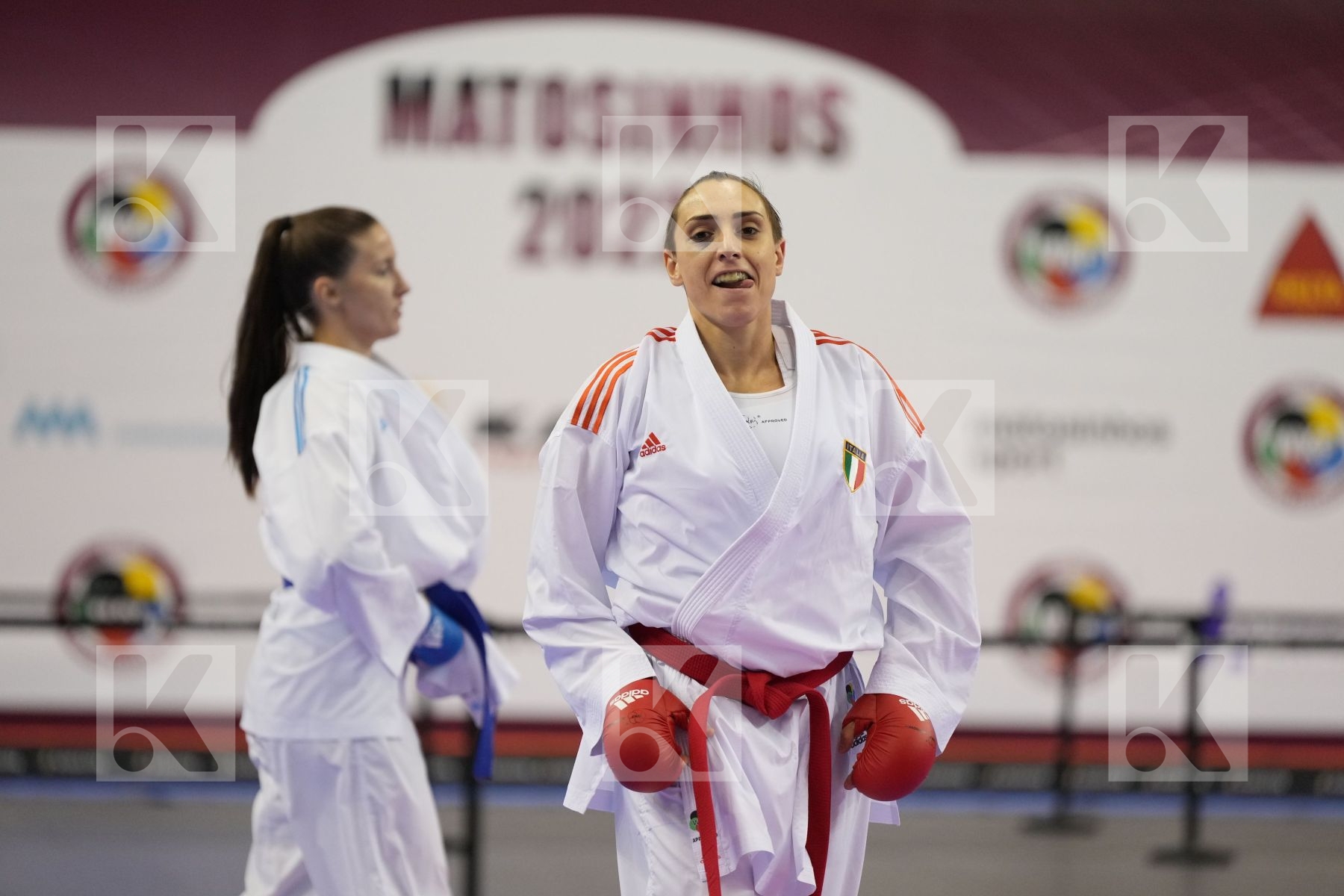 Kumite final bout featuring SEMERARO SILVIA & ZARETSKA IRINA