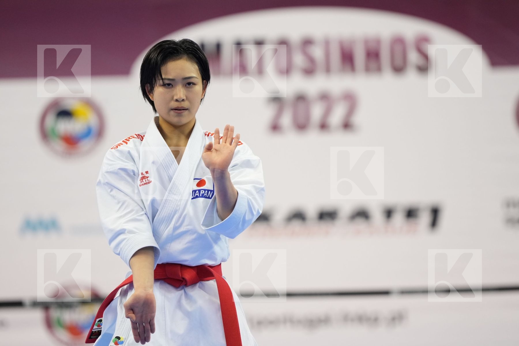 Kata bronze bout featuring Shimizu Natsuki