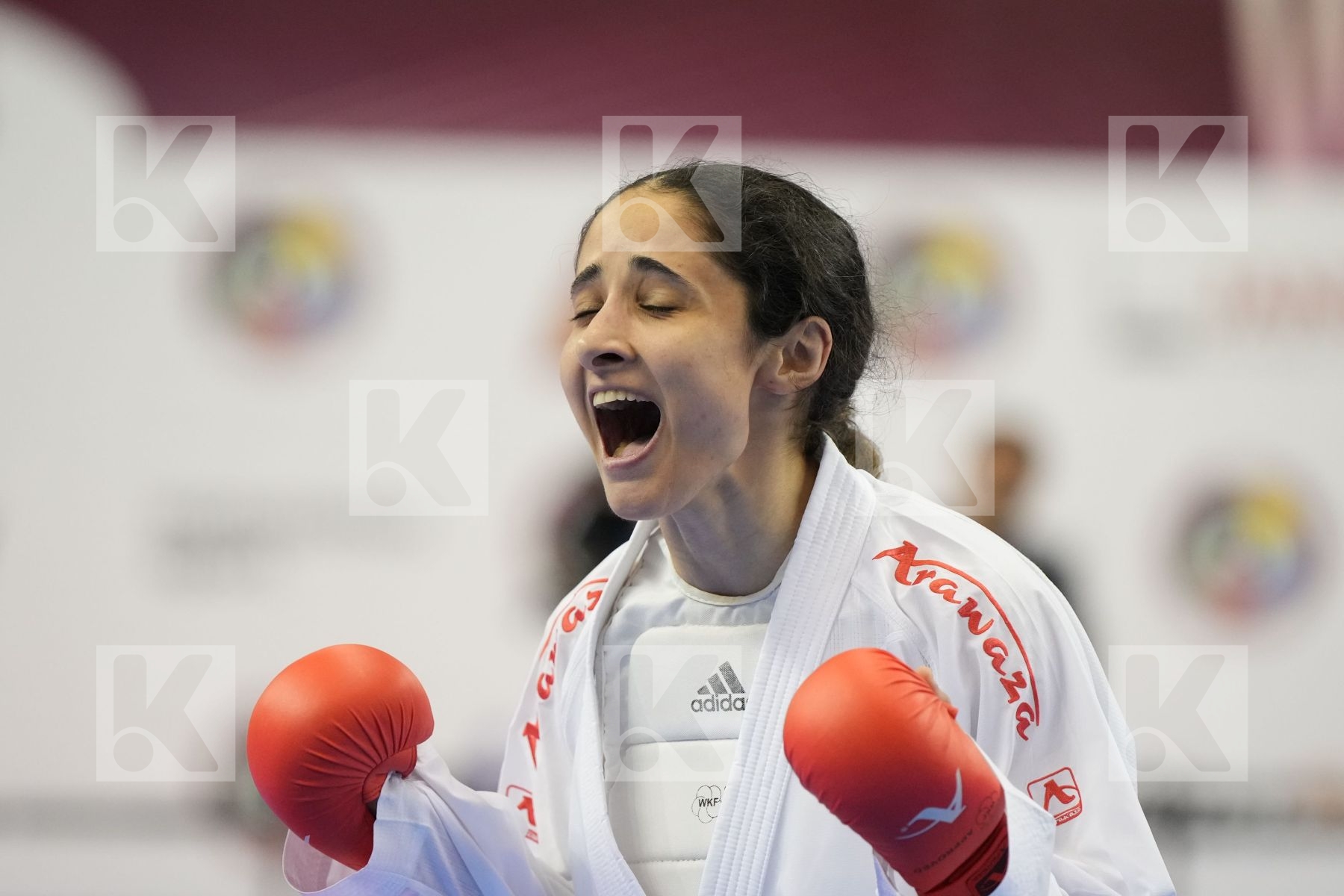 Kumite bronze bout featuring Sara Leal & Irene Kontou