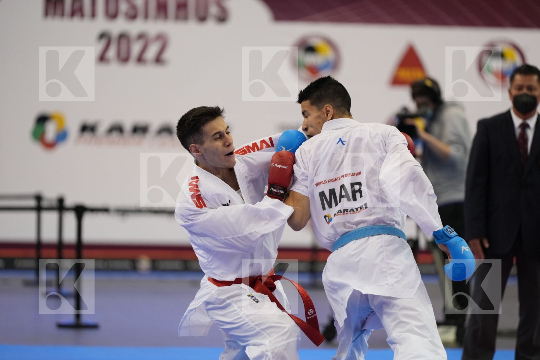 Kumite bronze bout featuring Danilo Greco & Oussama Edari