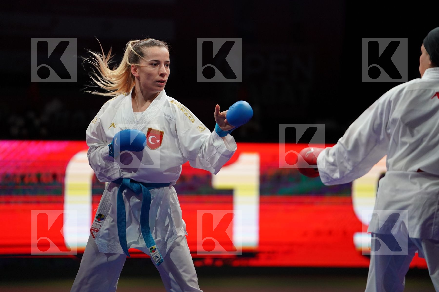 SAYED RADWA (EGYPT) VS OZCELIK ARAPOGLU SERAP (TURKEY) in Senior Kumite -50 Kg - Gold bout
