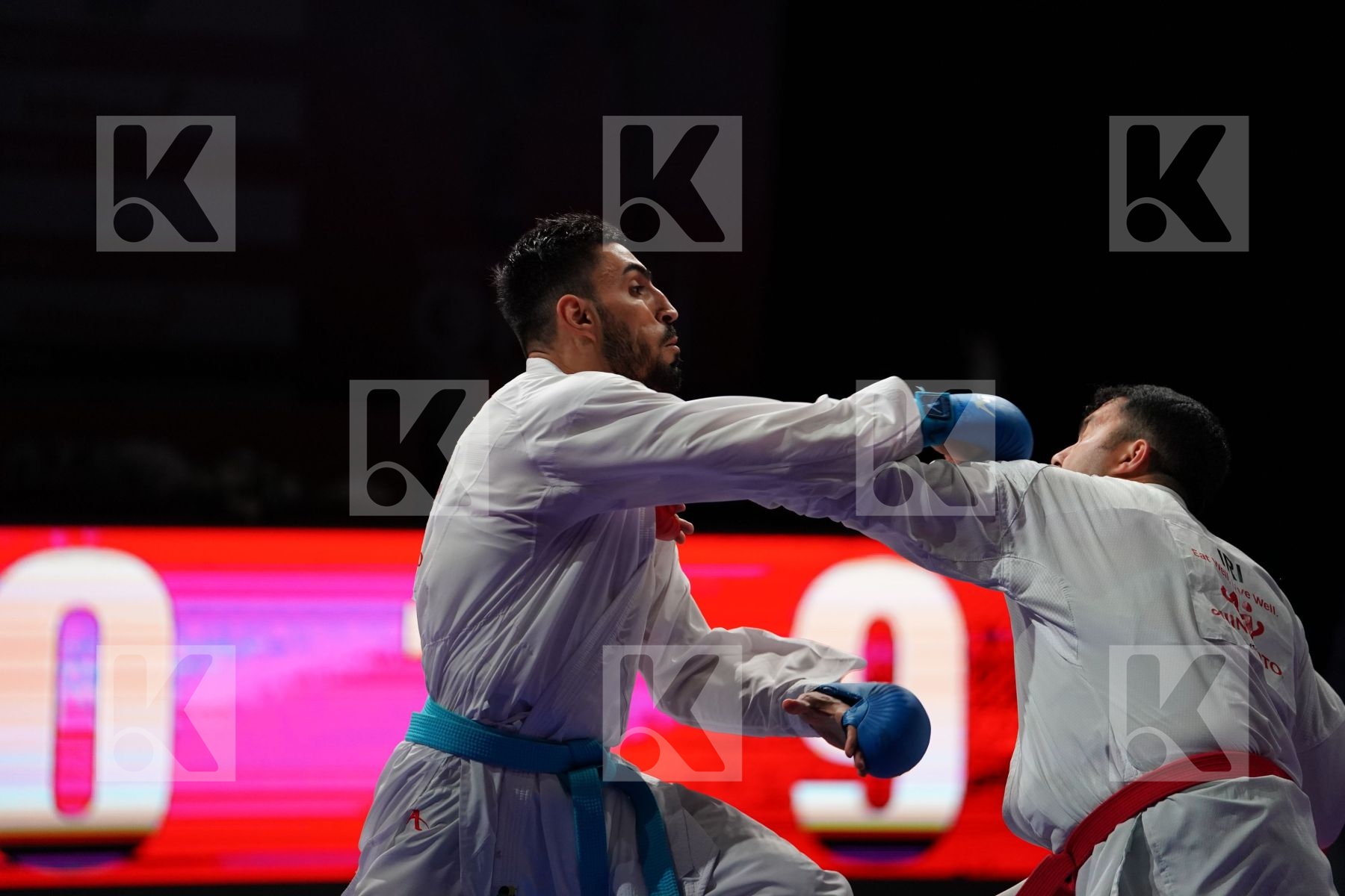 GANJZADEH SAJAD (IRAN) VS YAMANOGLU ALPARSLAN (TURKEY) in Senior Kumite 84+ Kg - Gold bout