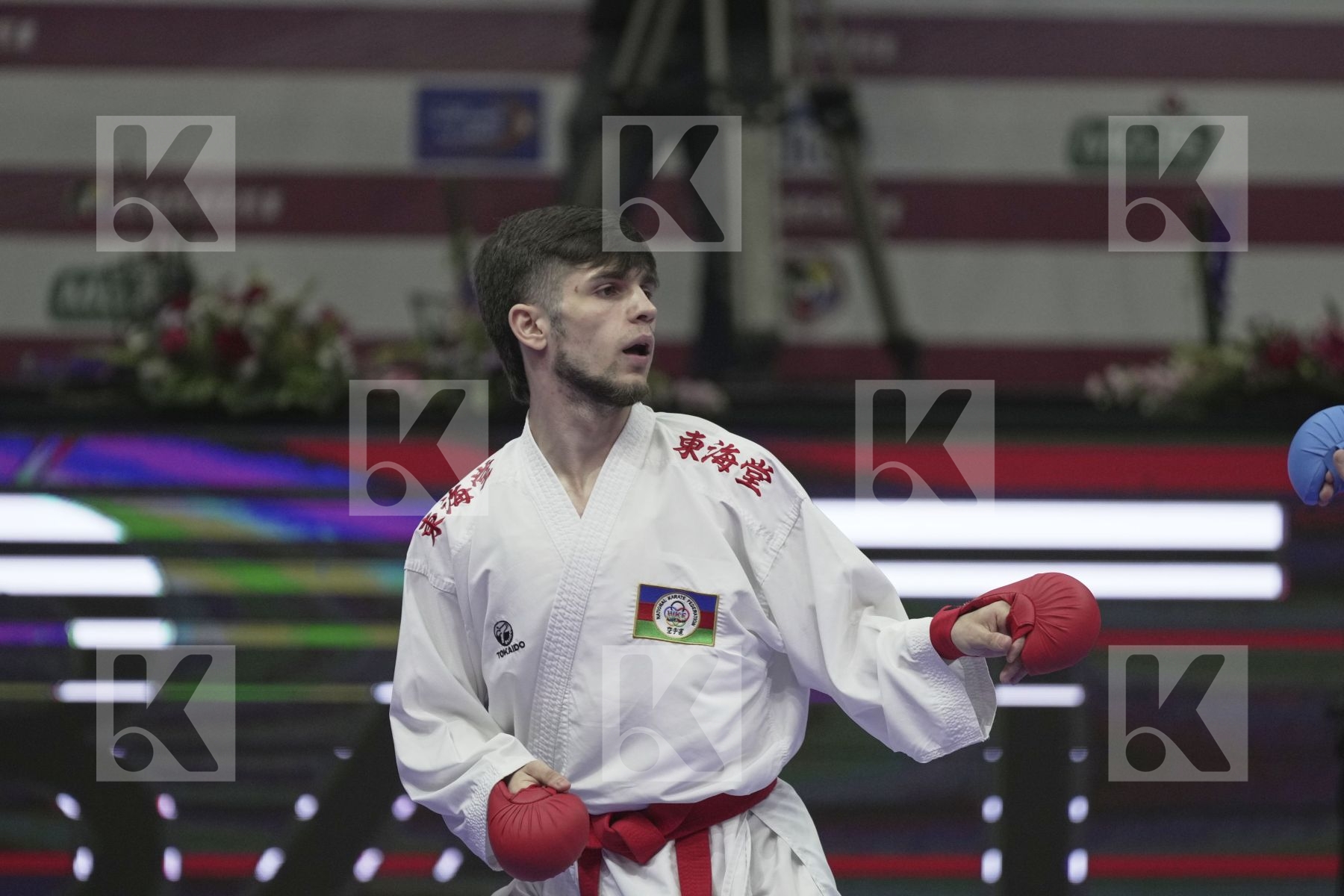Kumite bronze bout featuring HUSEYNOV  SULTAN & GULIYEV AMINAGHA