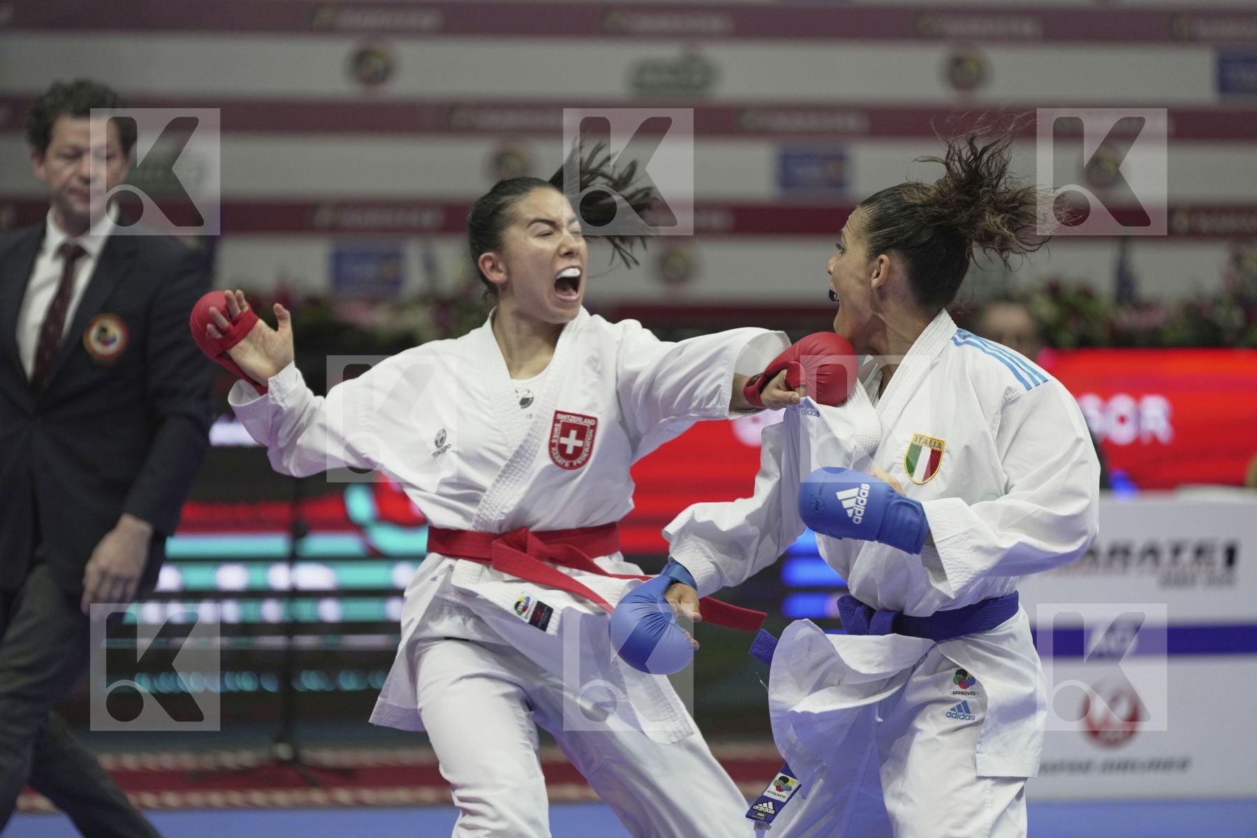 Kumite bronze bout featuring SCHAERER MAYA & busa lorena