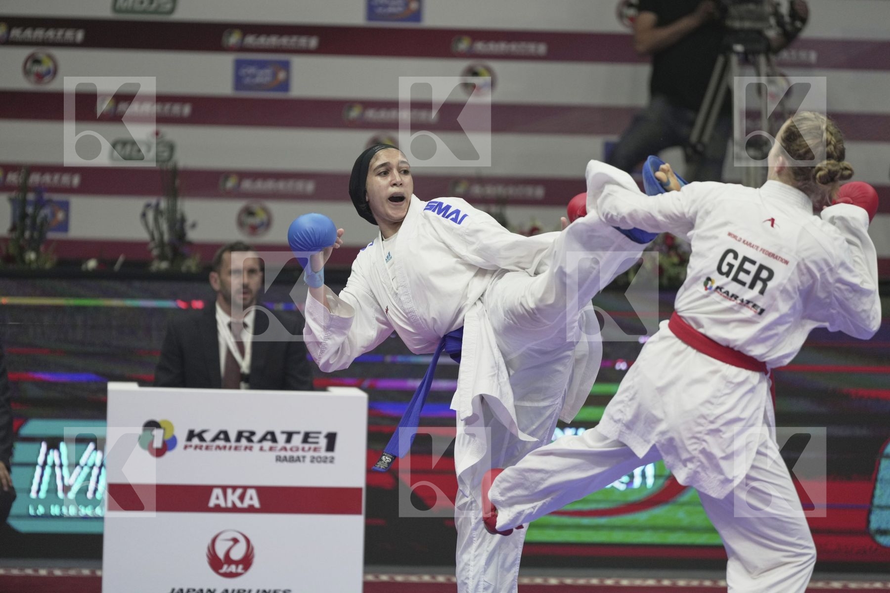 Kumite bronze bout featuring STAMER SELINA & HELMY HABIBA