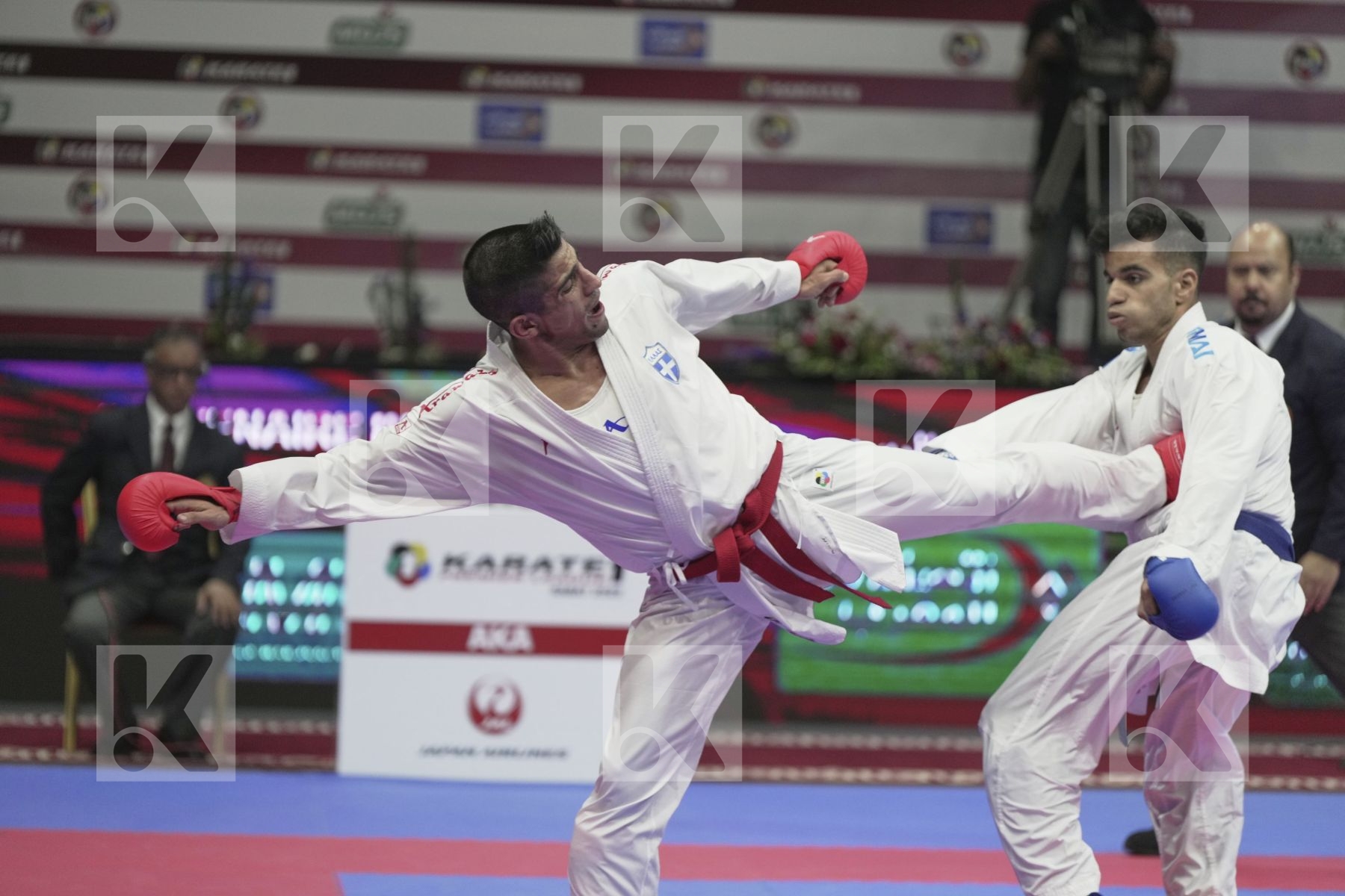 Kumite final bout featuring XENOS DIONYSIOS & LOTFY AHMED AIMAN