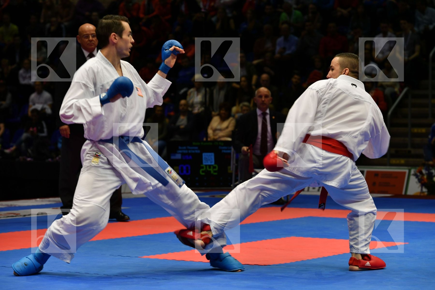 Costa Logan France Male kumite -75 kg Scott Thomas United states